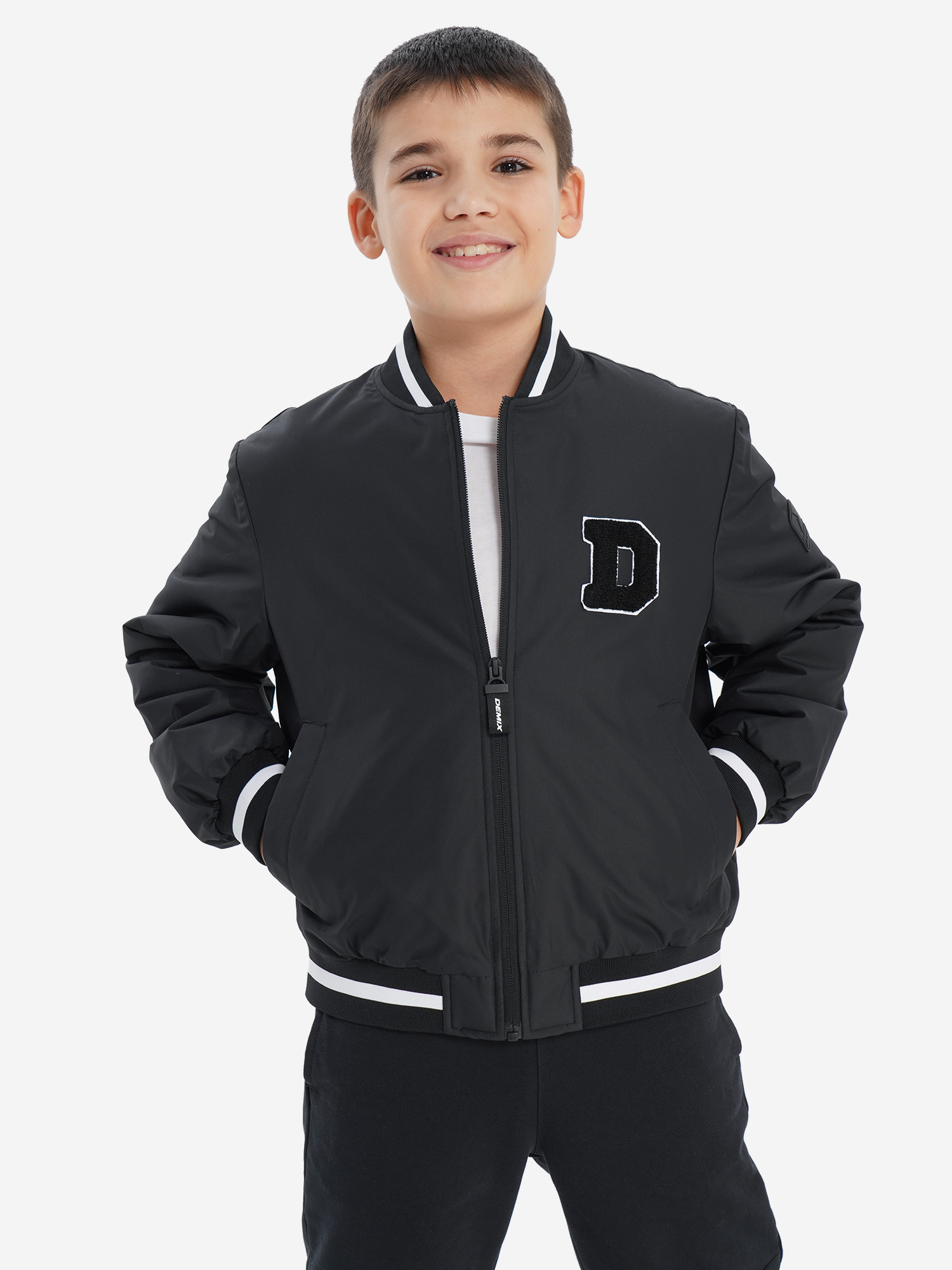 Куртка утепленная для мальчиков Demix, черный, арт. 34320