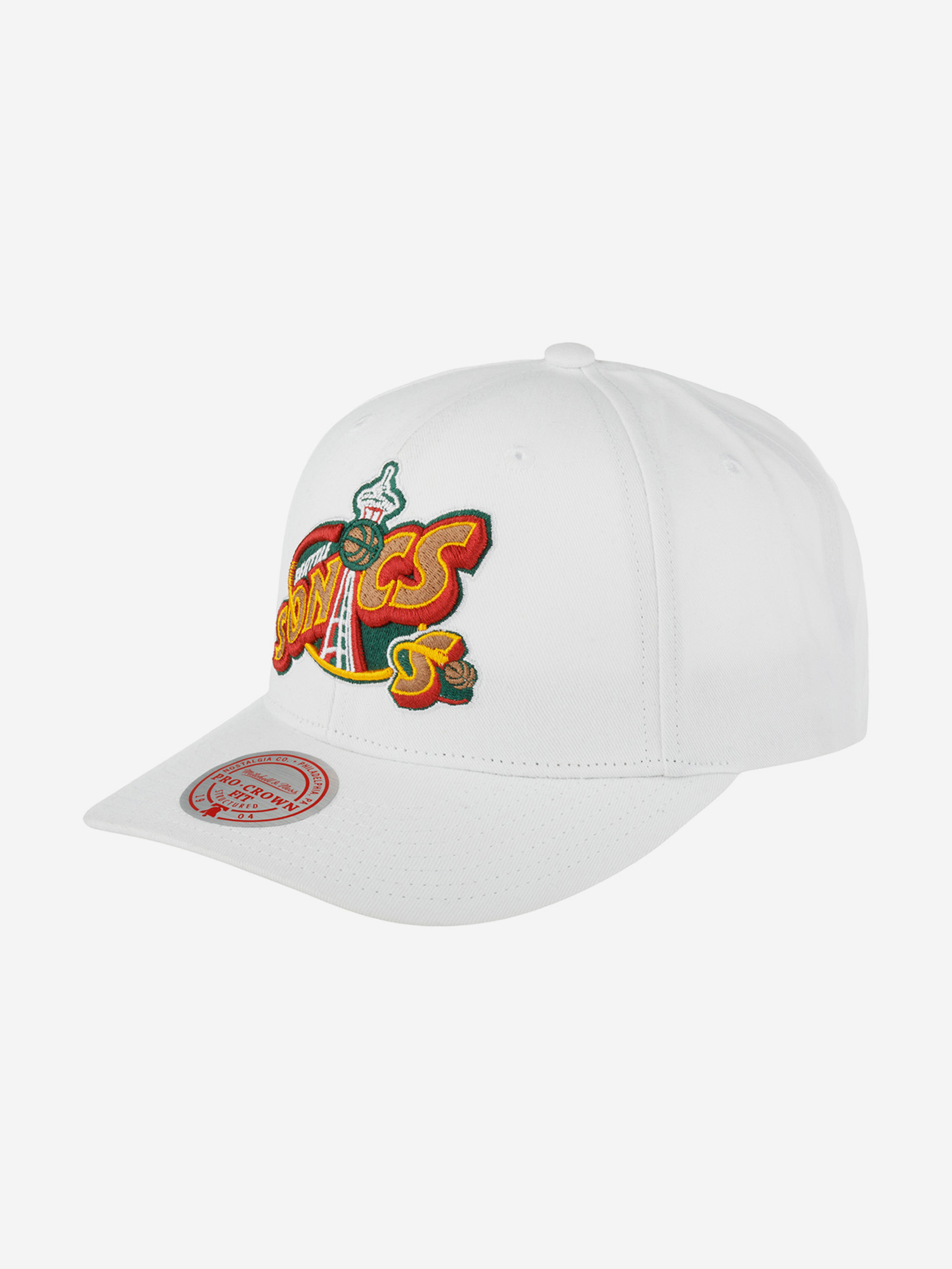

Бейсболка MITCHELL NESS HHSS5460-SSUYYPPPWHIT Seattle Supersonics NBA (белый), Белый