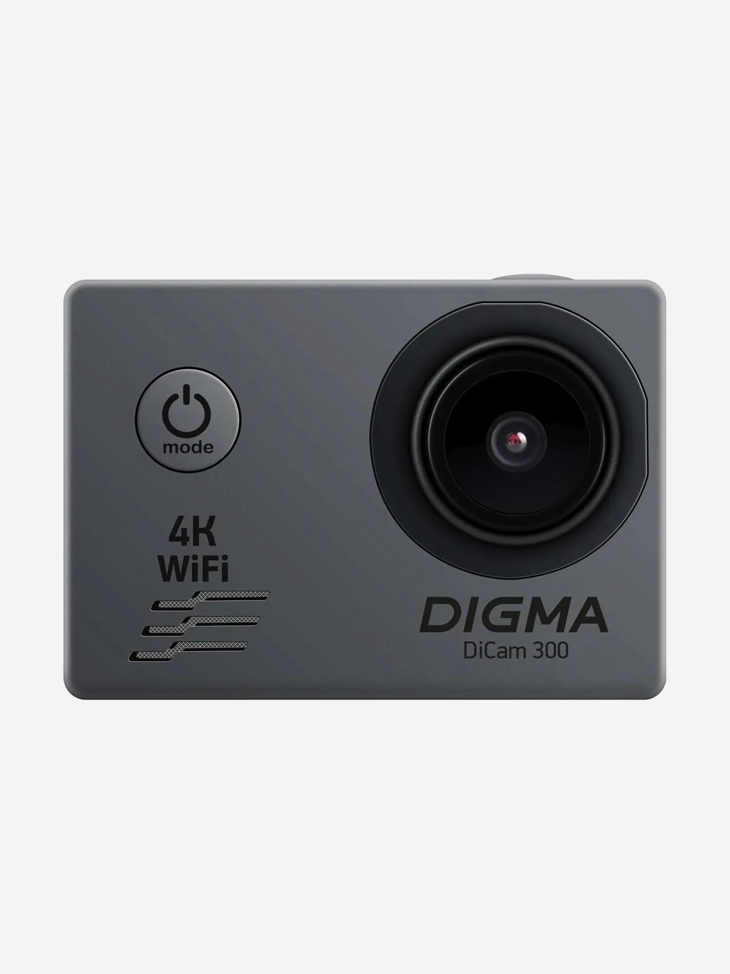 

Экшн-камера DIGMA DiCam 300 4K, WiFi, серый, dc300, Серый