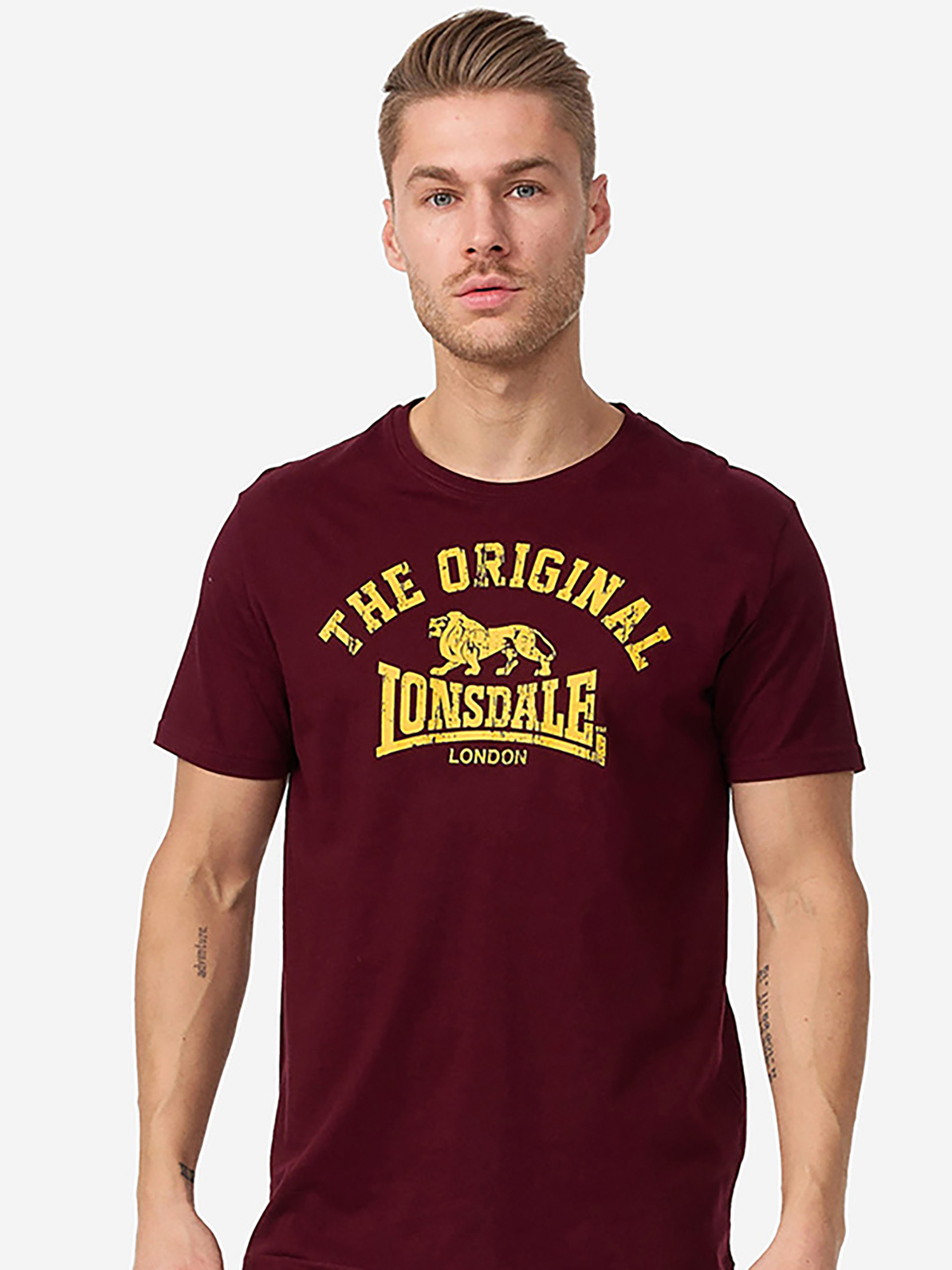 Изображение товара Футболка LONSDALE ORIGINAL мужская спортивная с логотипом и коротким рукавом