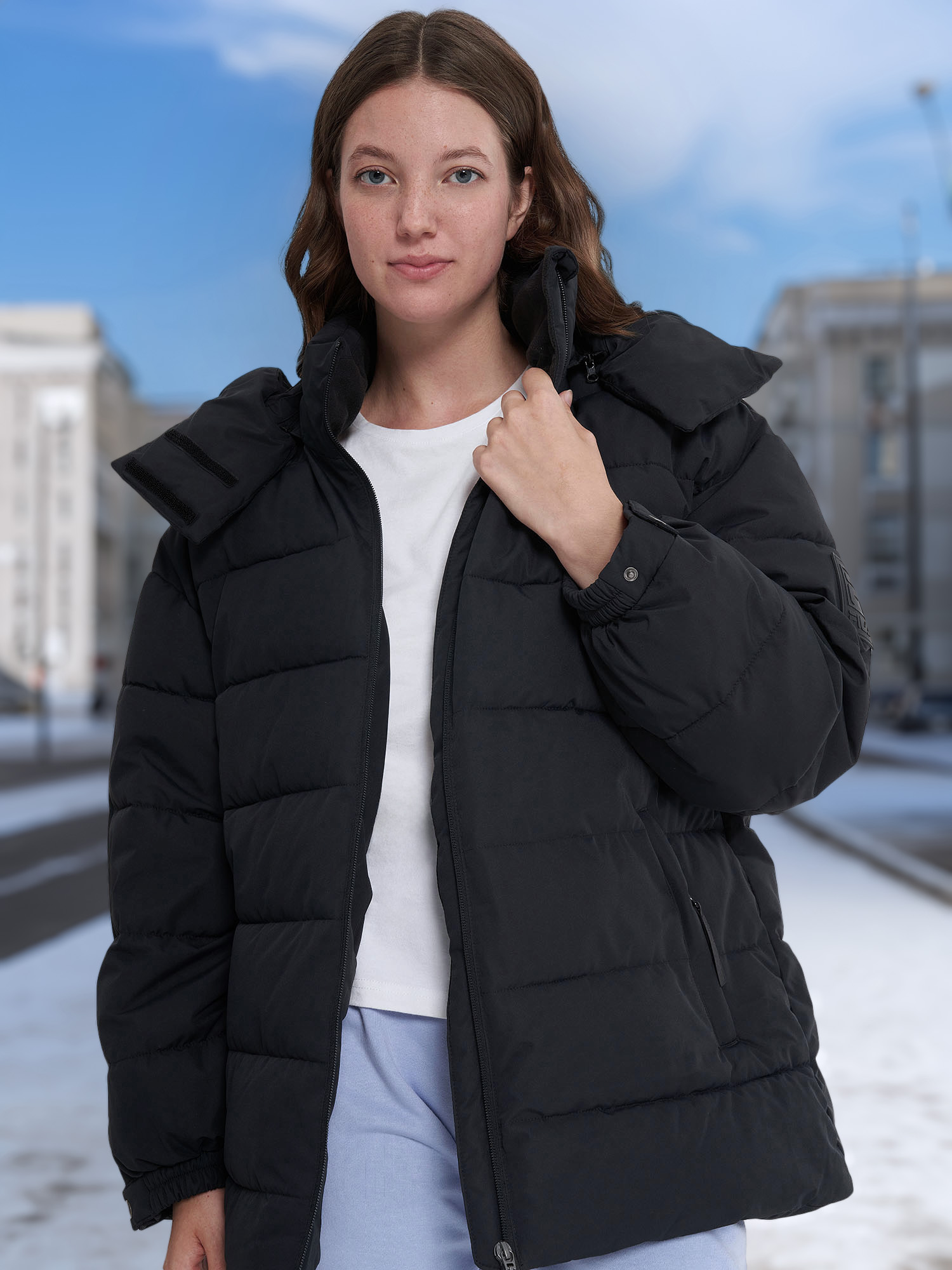Пуховик женский FILA, Черный