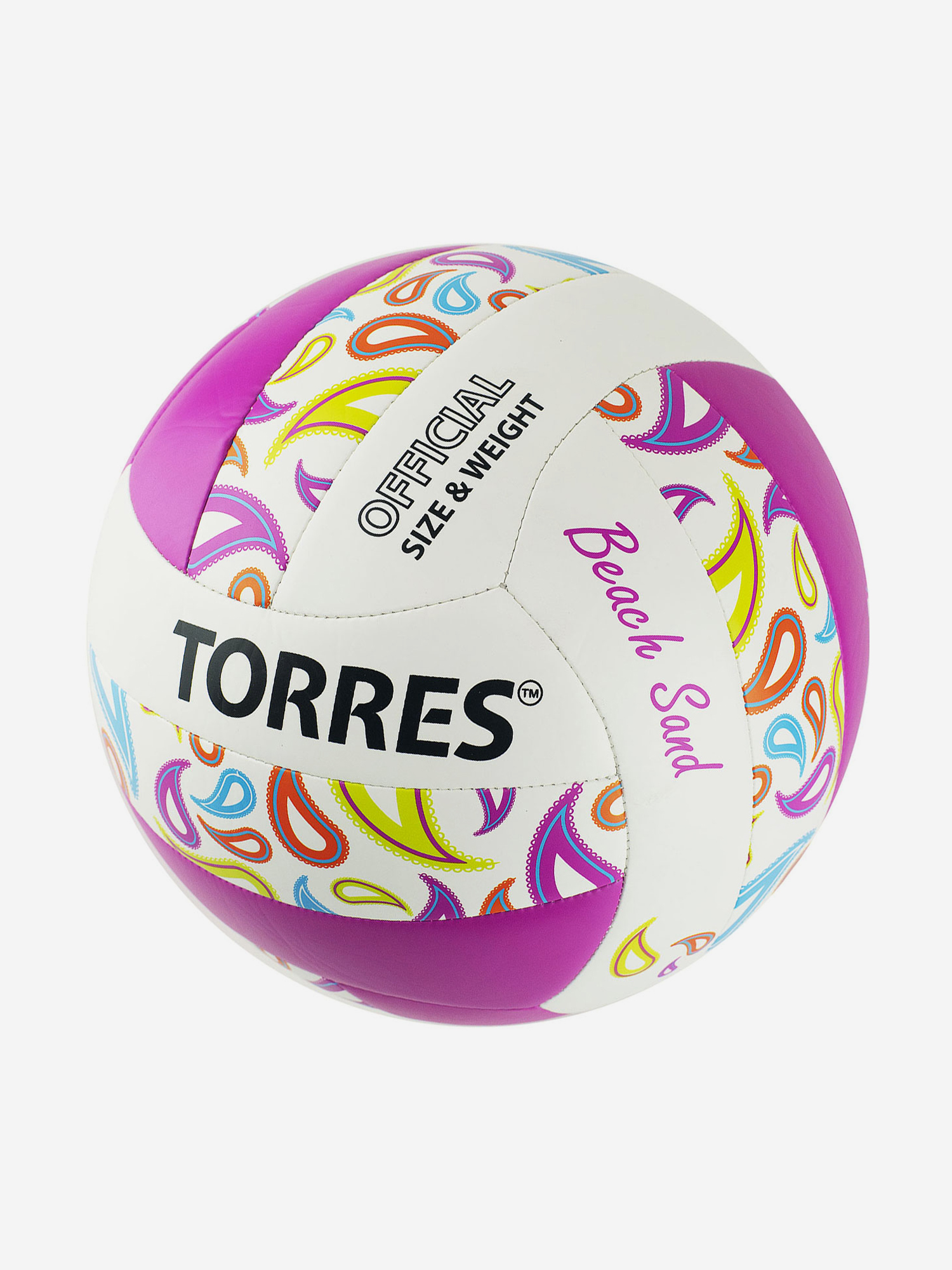 

Мяч для пляжного волейбола Torres Beach Sand Pink арт. V30085B р.5, Белый