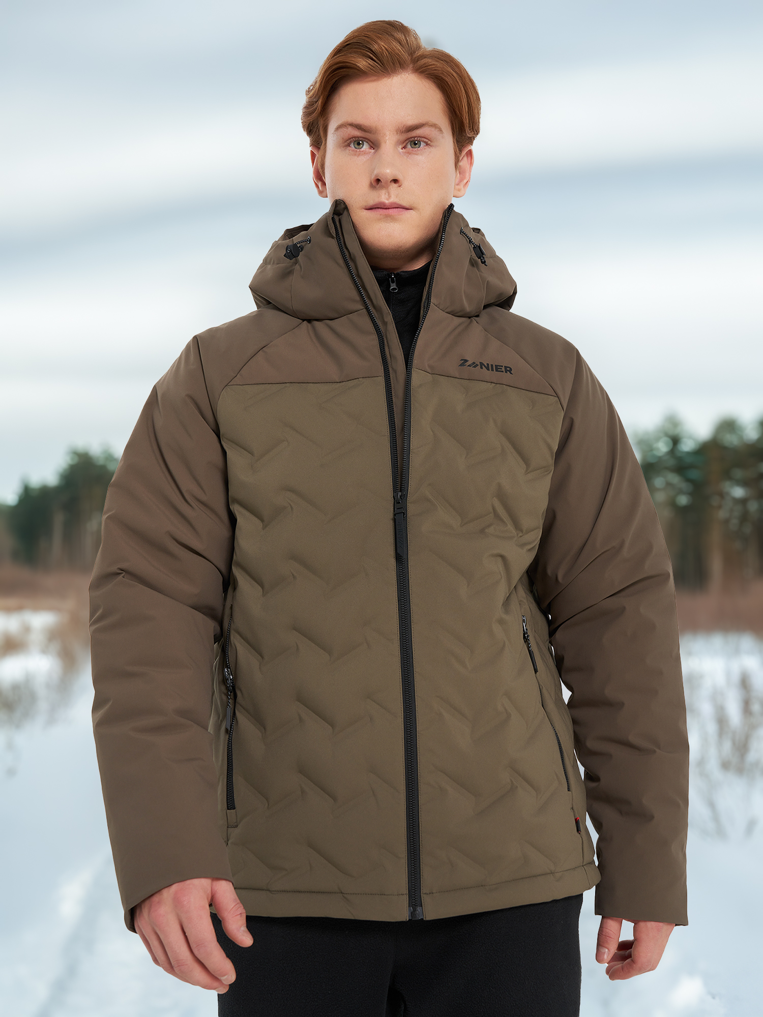 

Пуховик мужской Zanier, Коричневый