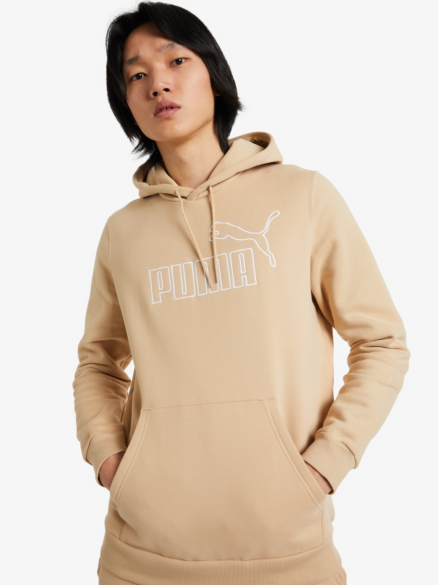 

Худи мужская PUMA ESS+ Big Embroidery, Бежевый
