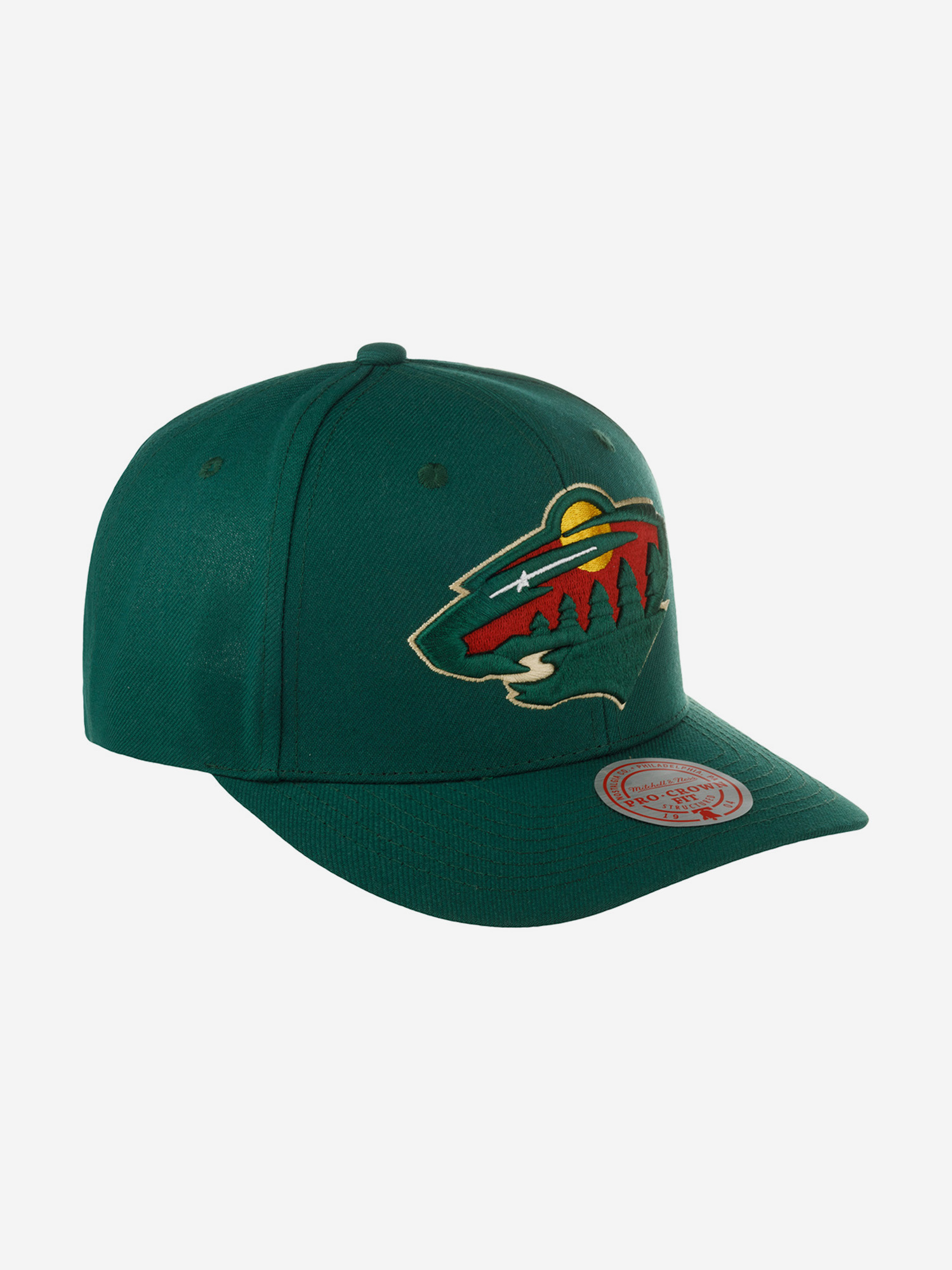 Бейсболка MITCHELL NESS HHSS5370-MWIYYPPPHNGN Minnesota Wild NHL (зеленый), Зеленый 59-102XDOXM4K-07, размер Без размера - фото 2