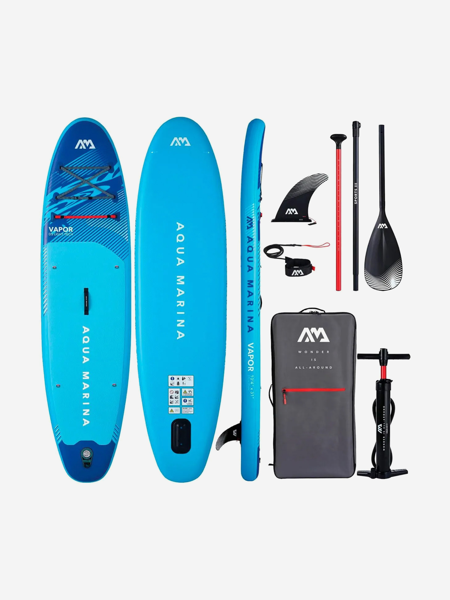 Изображение товара Сапборд Aqua Marina VAPOR 315 см, Бирюзовый/голубой/синий Изображение товара Сапборд Aqua Marina VAPOR 315 см, Бирюзовый/голубой/синий