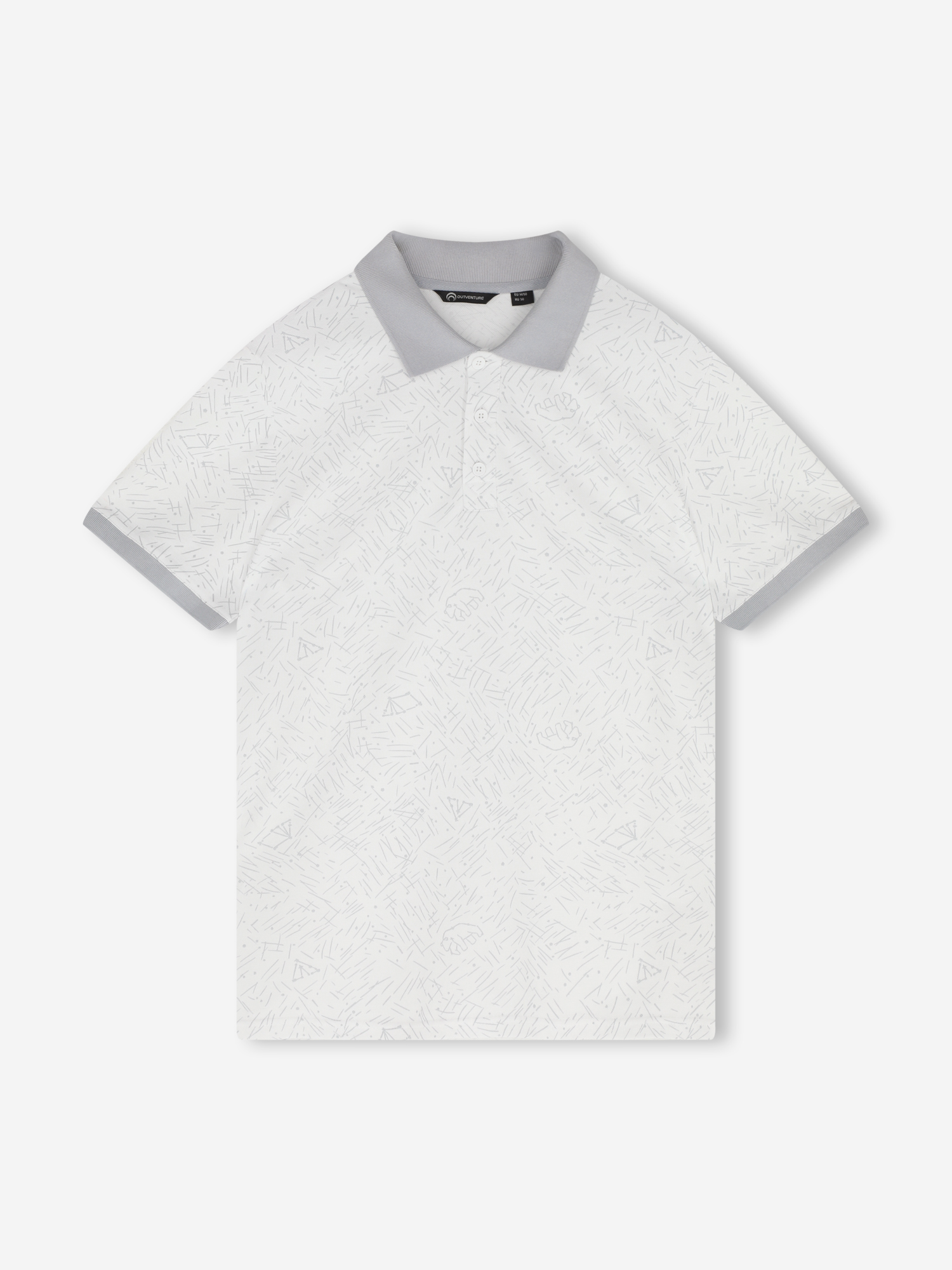 Изображение товара Мужское поло Outventure белое для активного отдыха и путешествий