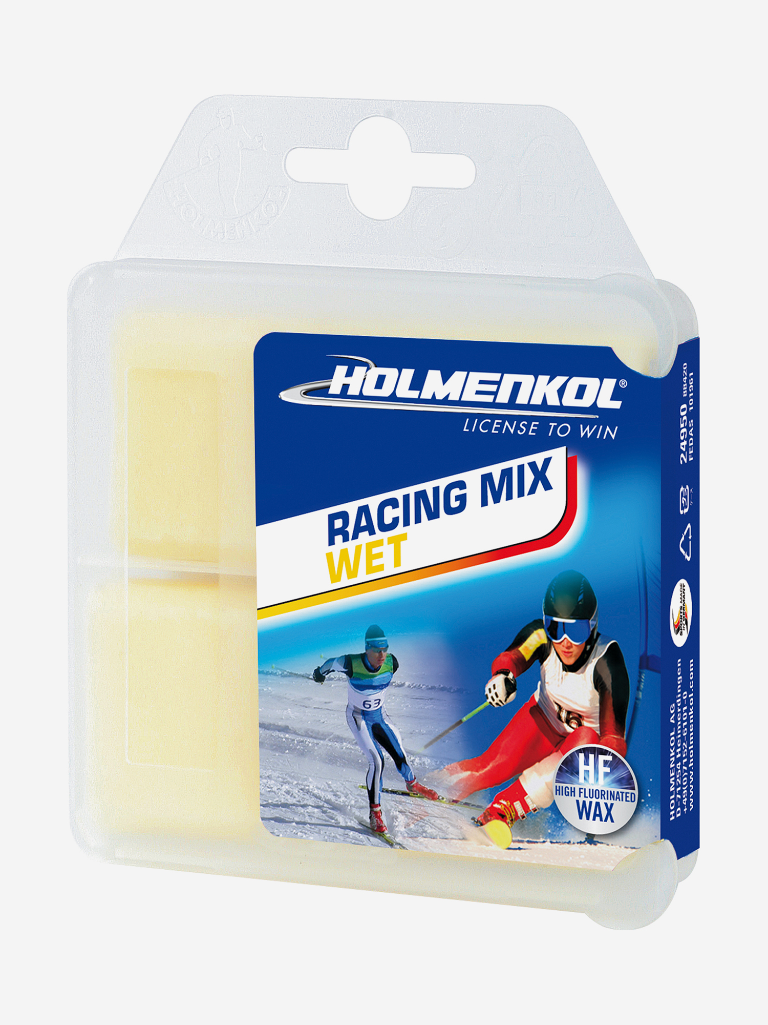Мазь скольжения Holmenkol RacingMix WET, Желтый