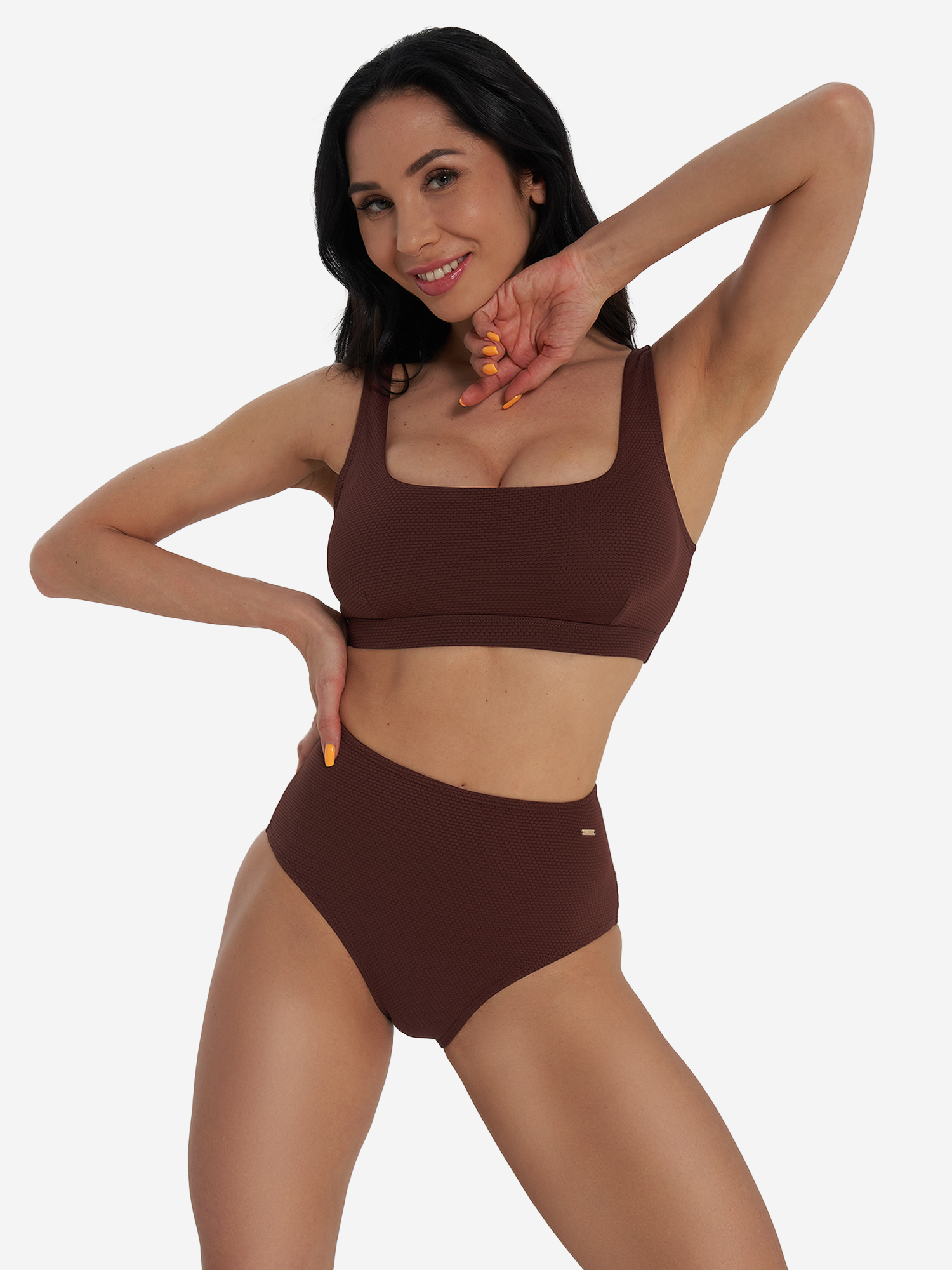 Плавки женские Joss Завышенные, коричневый, арт. 128360JSS-T4