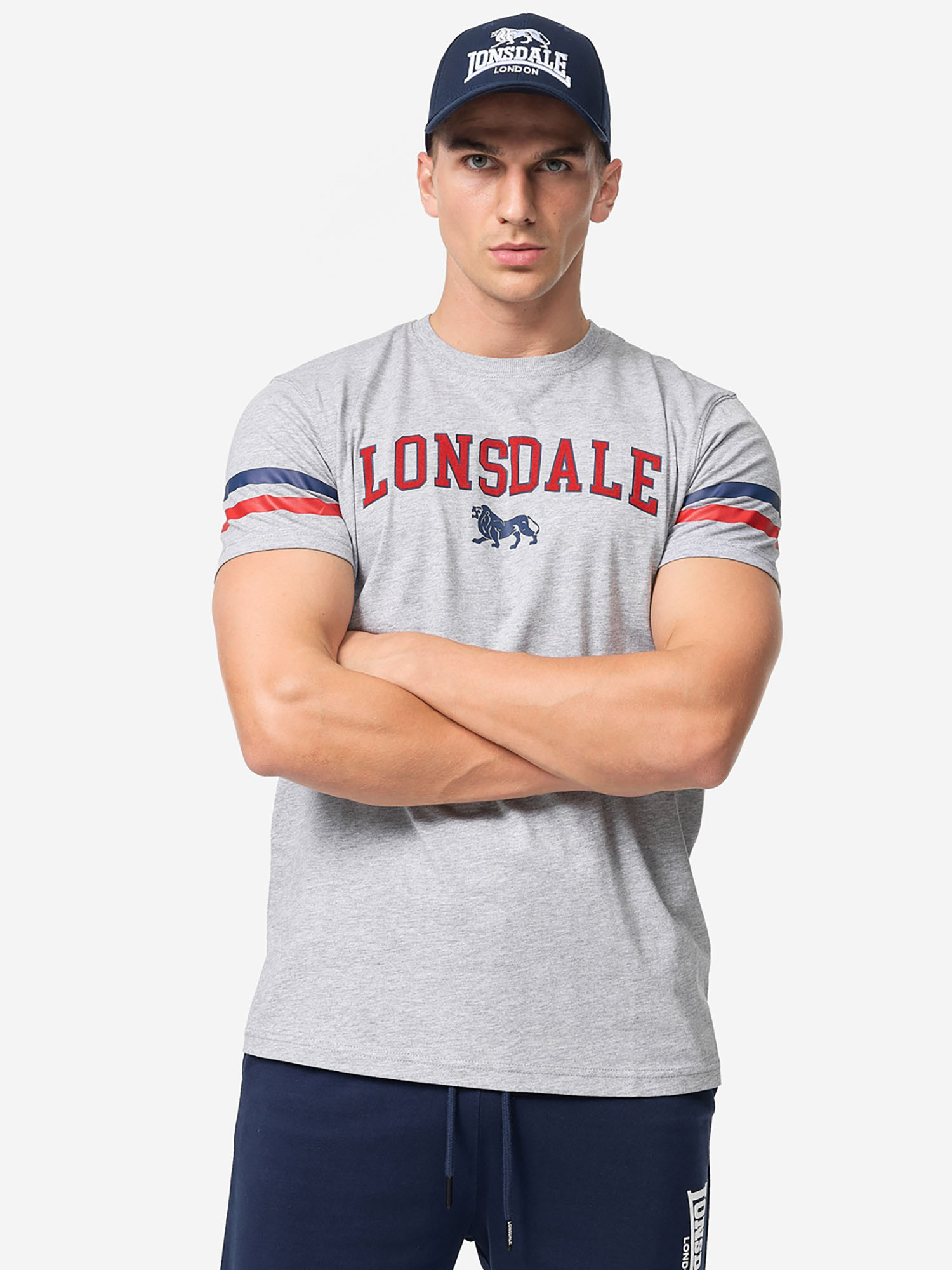 

Футболка мужская LONSDALE BUNNAGLANNA, Серый