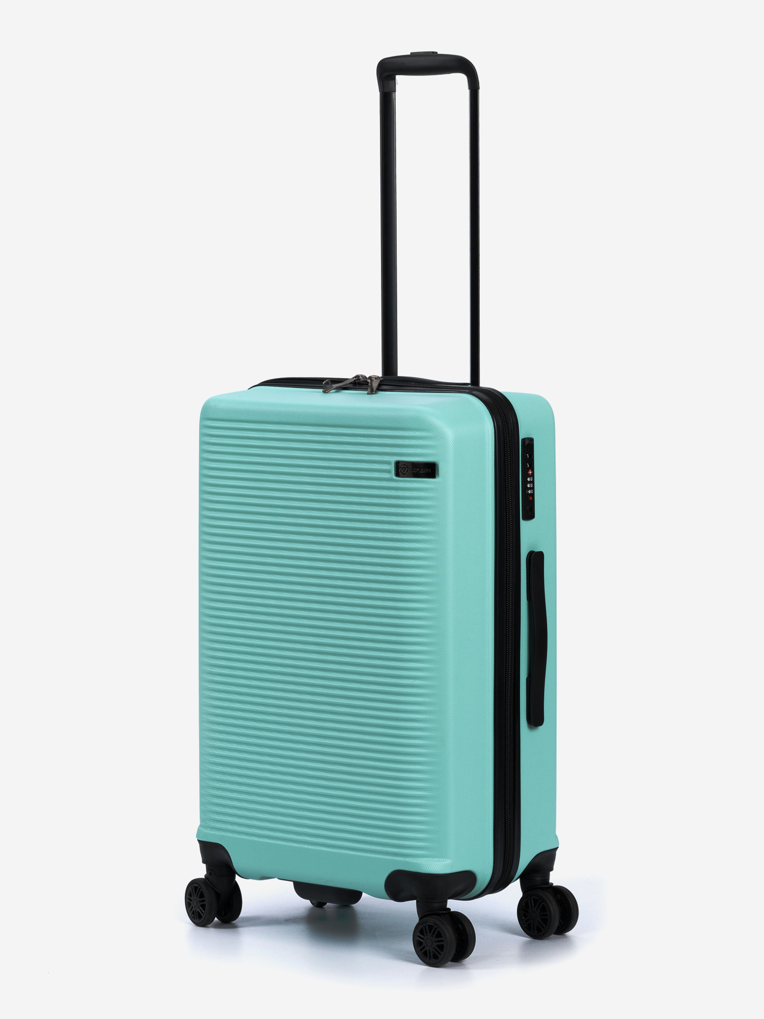 Изображение товара Чемодан TORBER Caspian, ABS-пластик, 43 х 26 х 68 см, 64 л, Зеленый