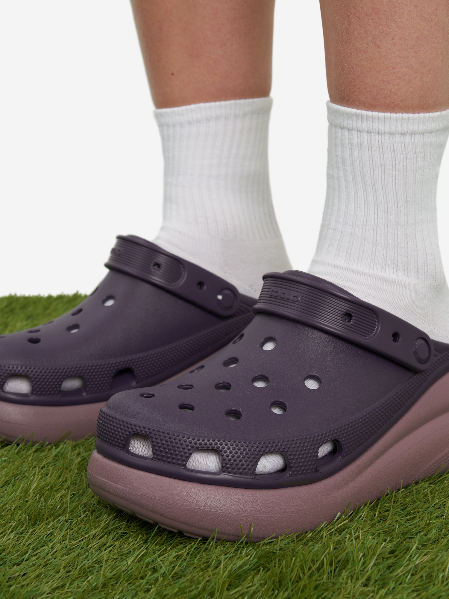 Сабо женские Crocs Crush Clog, Фиолетовый 207521C1G-5AT, размер 39-40 - фото 7