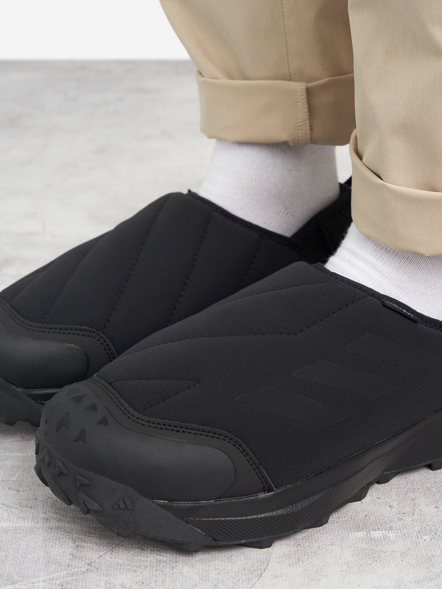 фото Полуботинки утепленные adidas terrex, черный