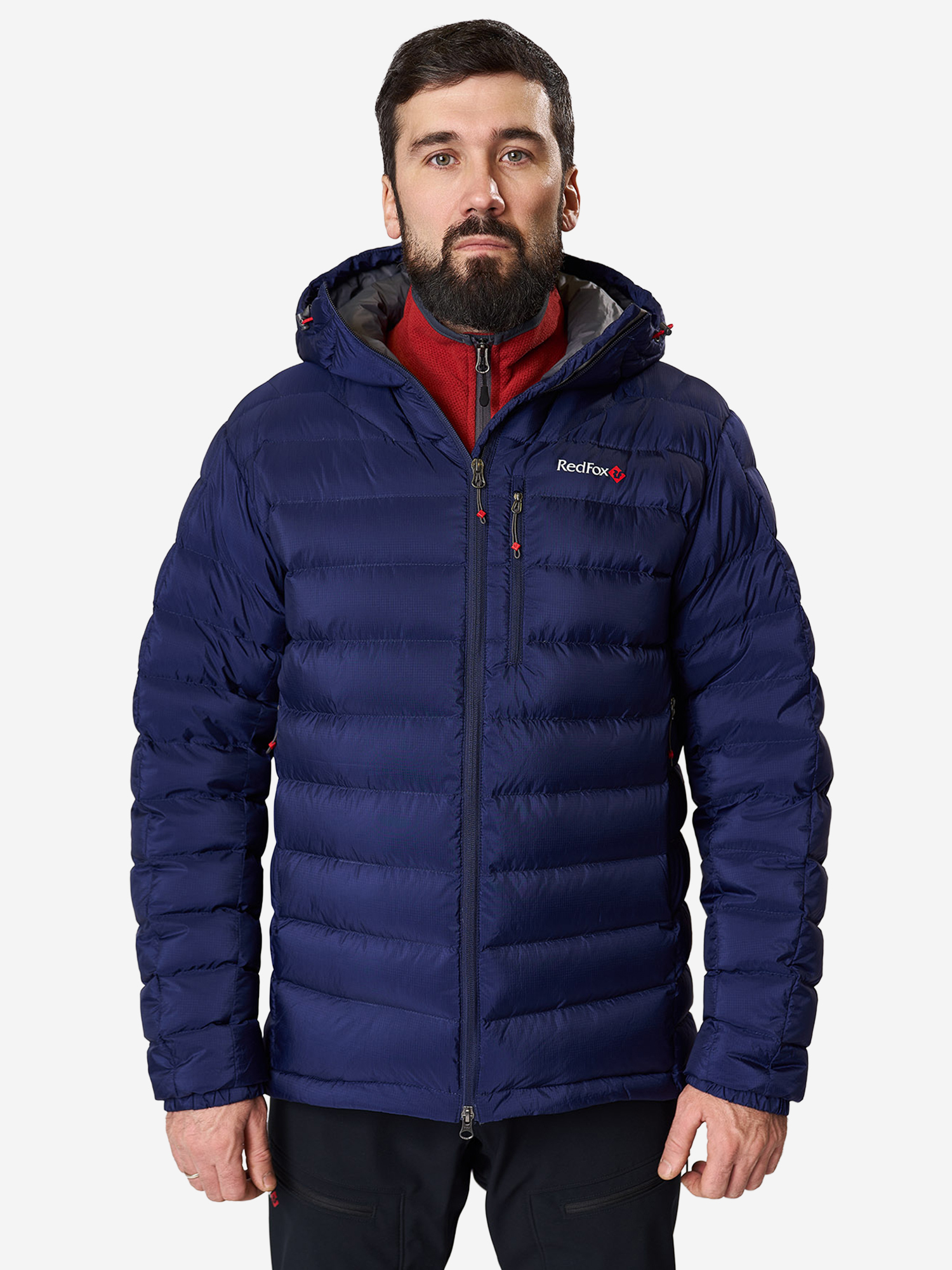 Изображение товара Red Fox Flight Lite IV мужская пуховая куртка темно синяя