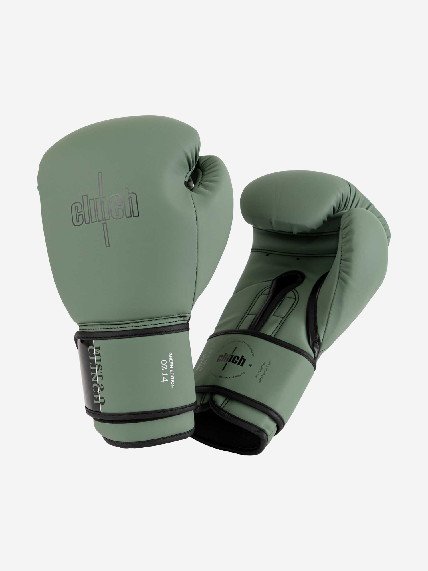 

Перчатки боксерские Clinch Mist 2.0 зеленые, Зеленый