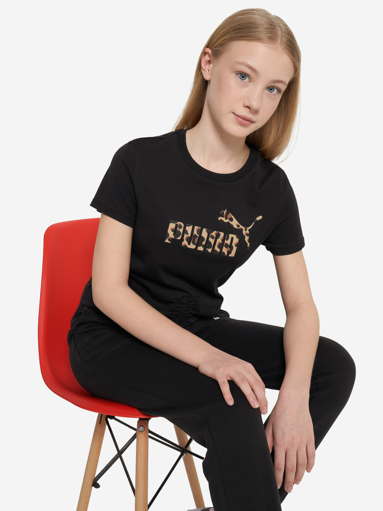 

Футболка для девочек PUMA Ess, Черный