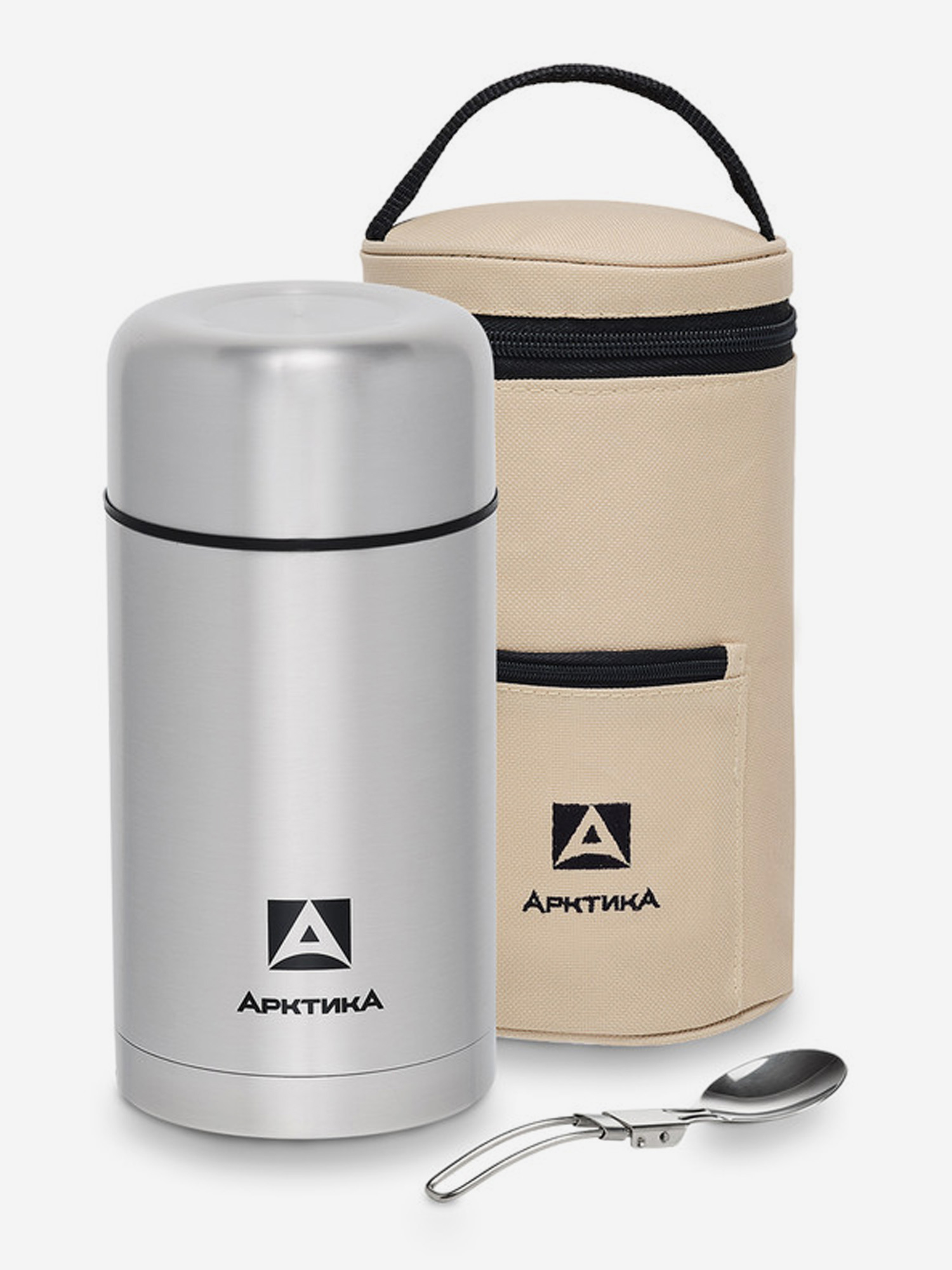 Изображение товара Термос с широкой горловиной 1л для супа и еды с крышкой-тарелкой