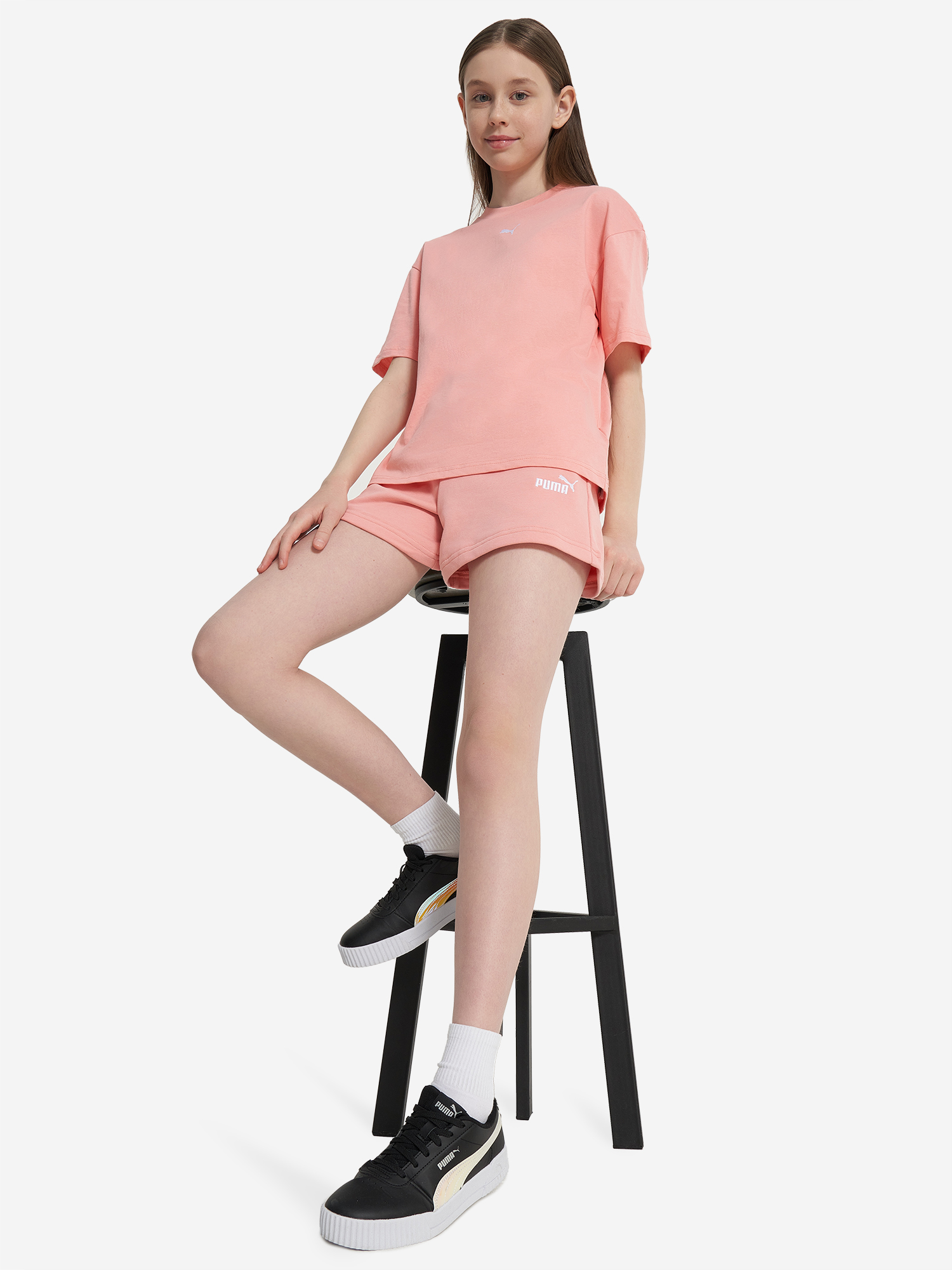 Шорты для девочек PUMA Small No. 1 Logo, Розовый 5