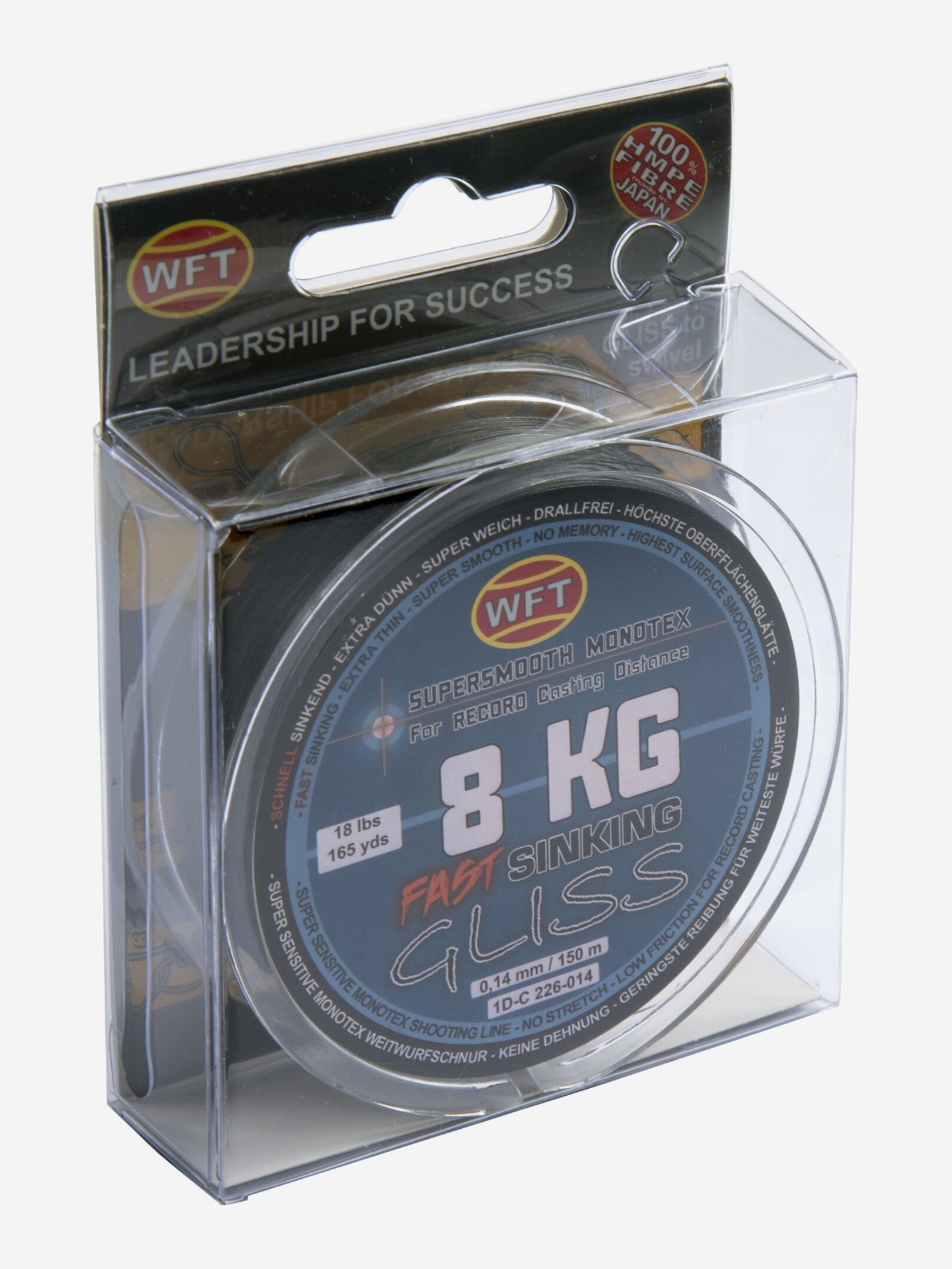 

Шнур плетеный WFT KG GLISS SINKING черный 150/014, Черный