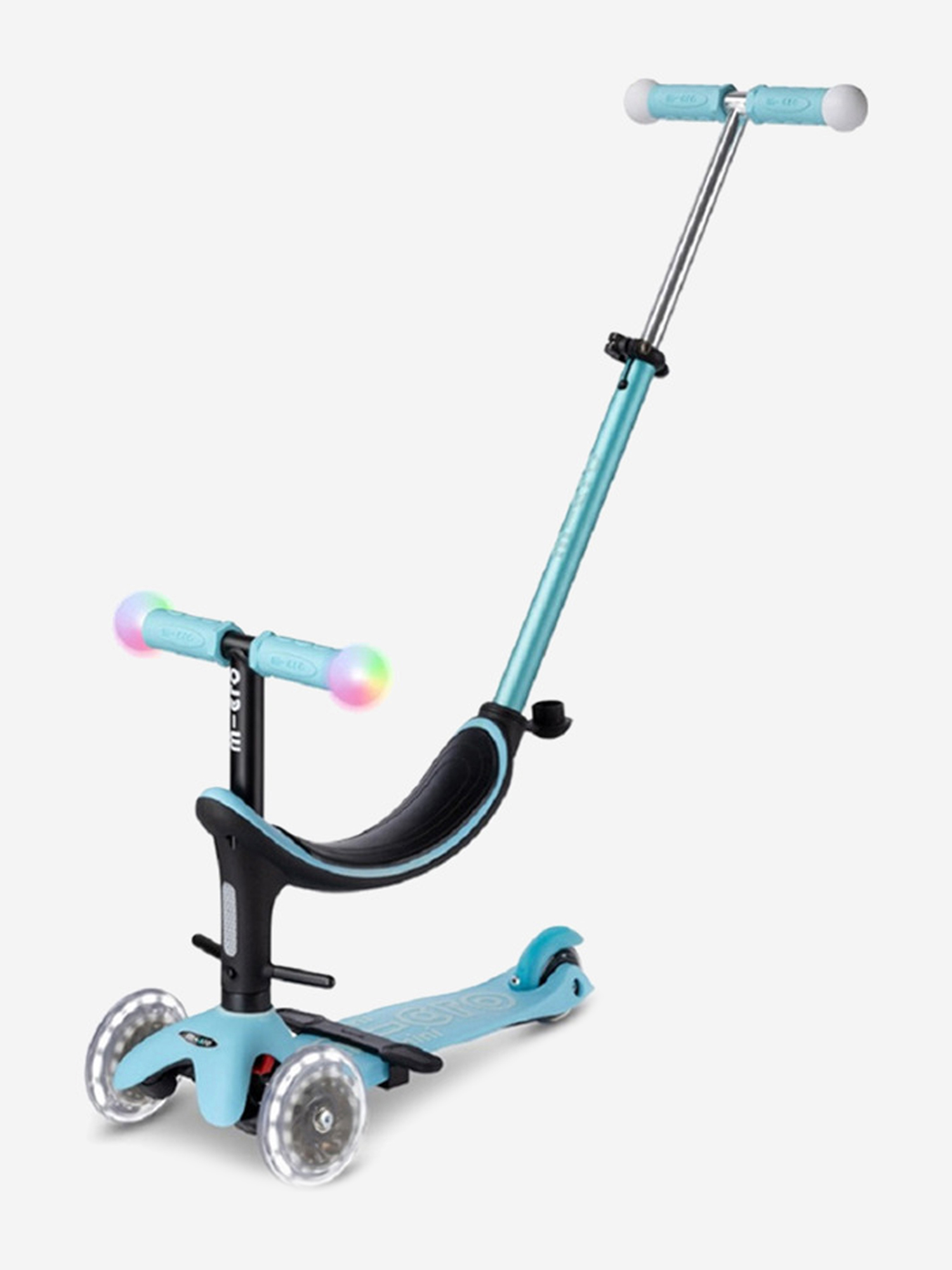 

Самокат Micro Mini2Grow Deluxe Magic LED 2025, Синий