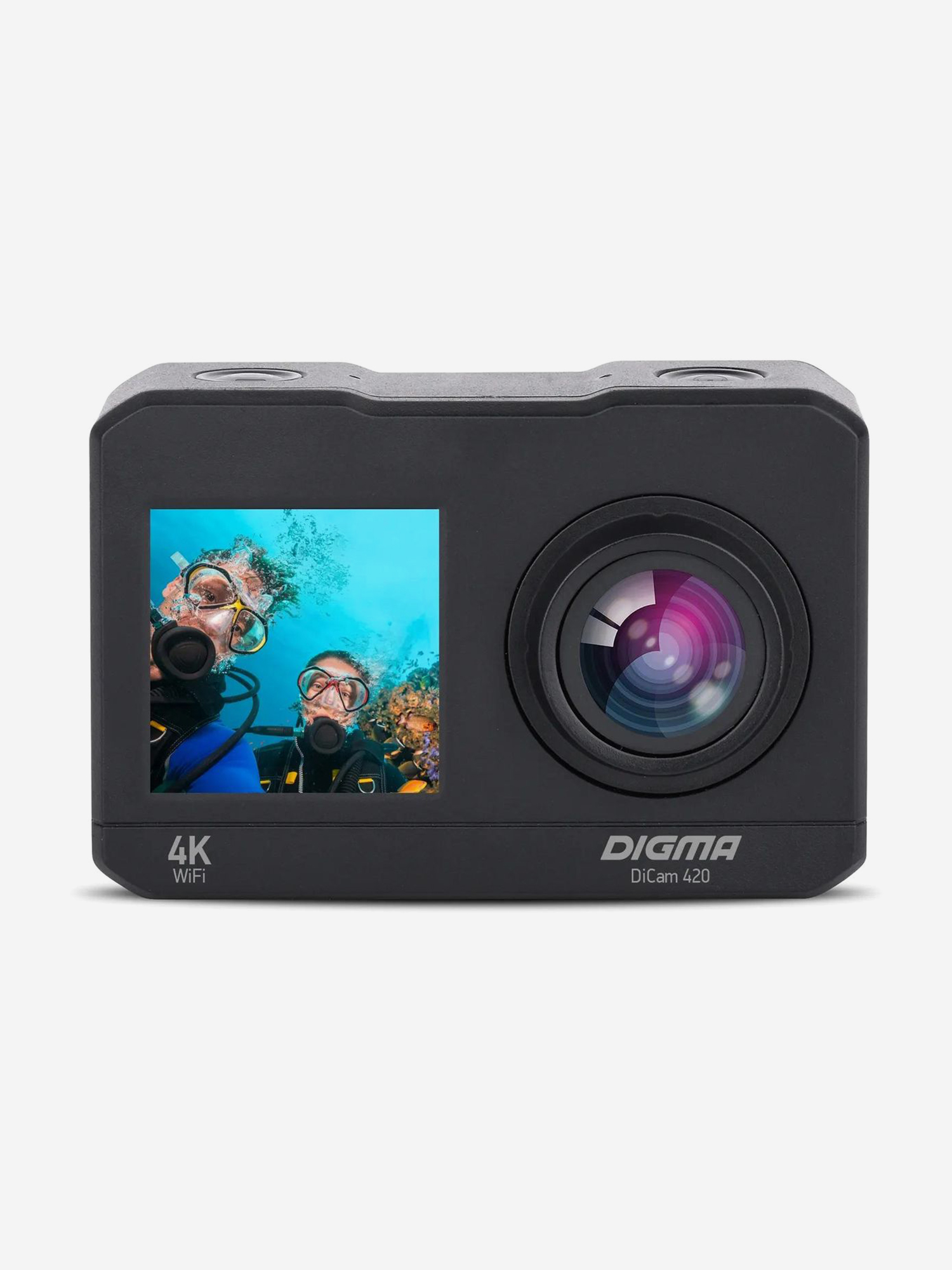 

Экшн-камера DIGMA DiCam 420 4K, WiFi, черный,dc420, Черный