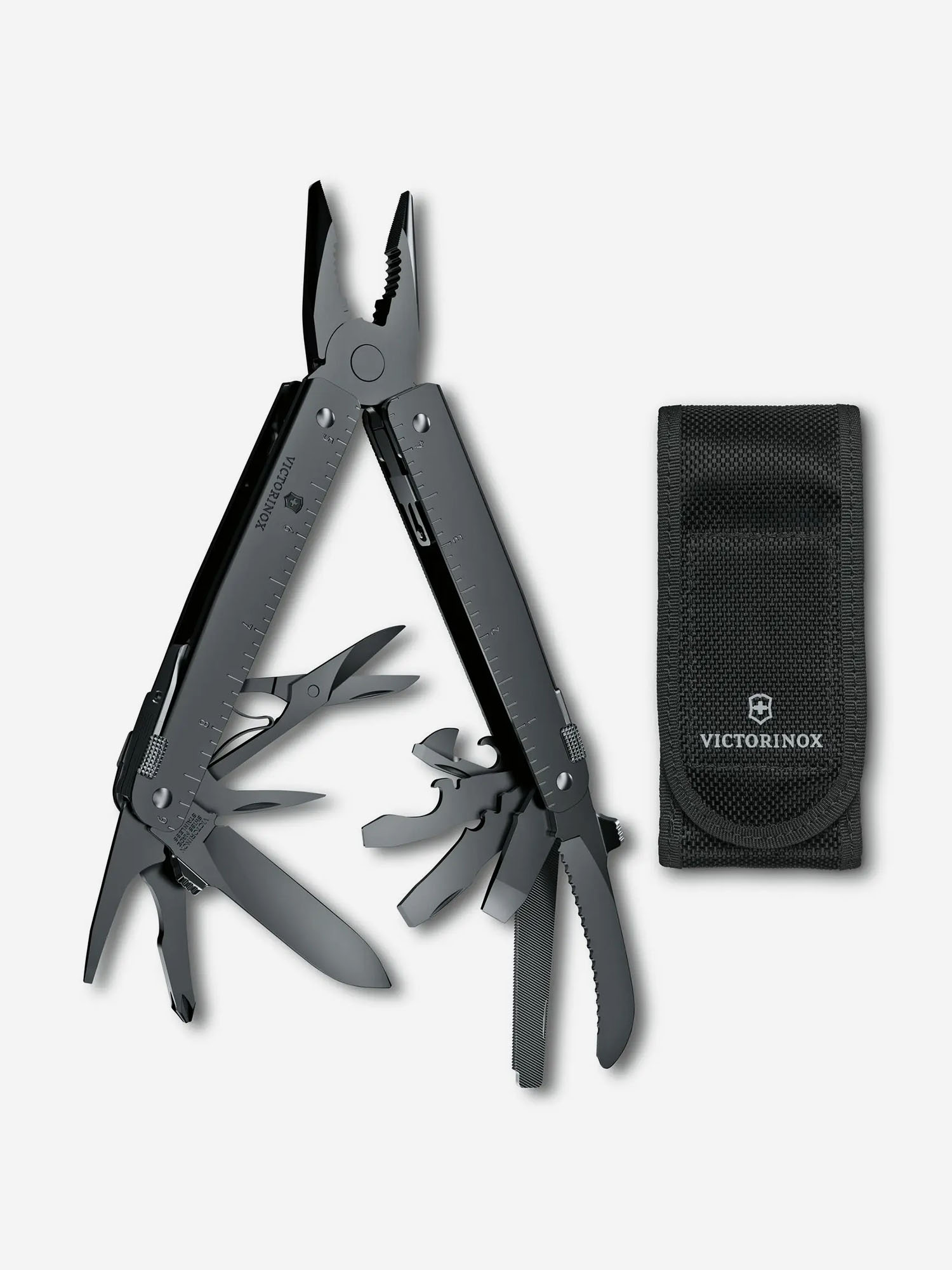 

Мультиинструмент складной Victorinox SwissTool MXBS, 115 мм, 26 функций, нейлоновый чехол, Черный