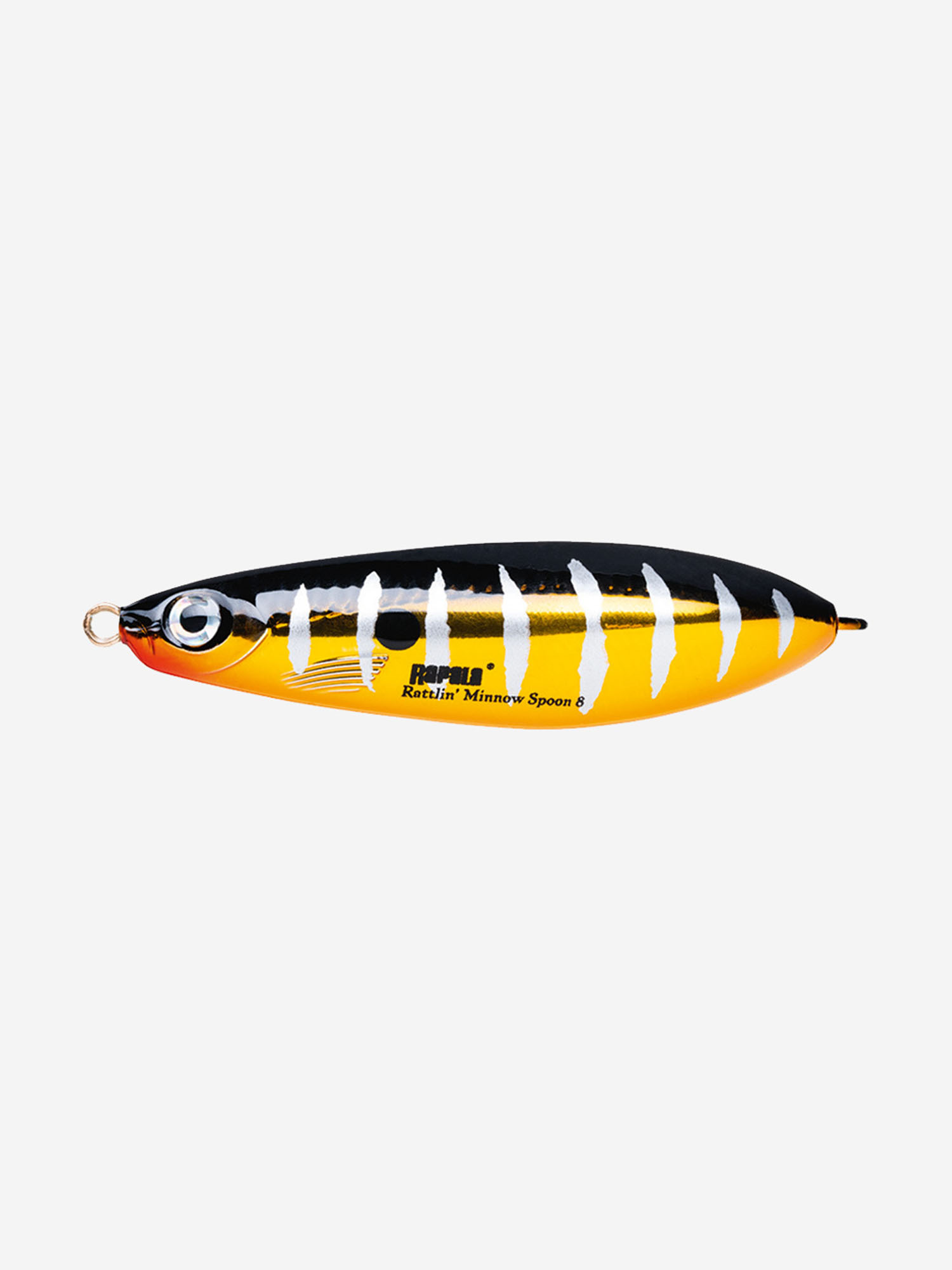 

Блесна для рыбалки колеблющаяся RAPALA Rattlin' Minnow Spoon, 8см, 16гр /RTR (незацепляйка), Желтый