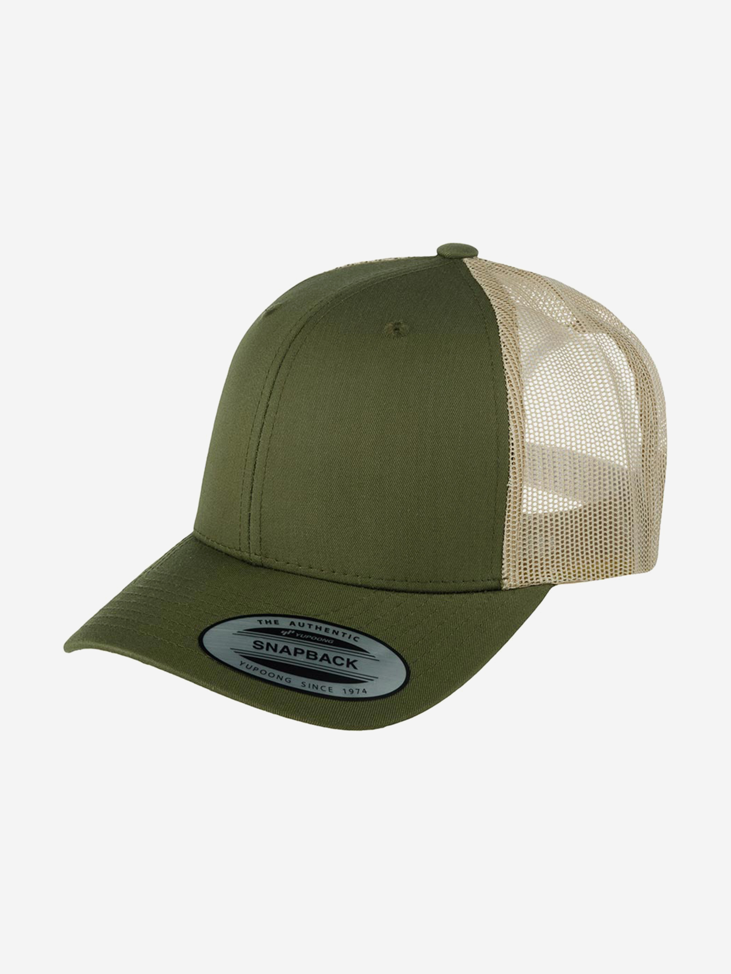 Изображение товара Бейсболка с сеточкой FLEXFIT 6606T, Оливковый / бежевый