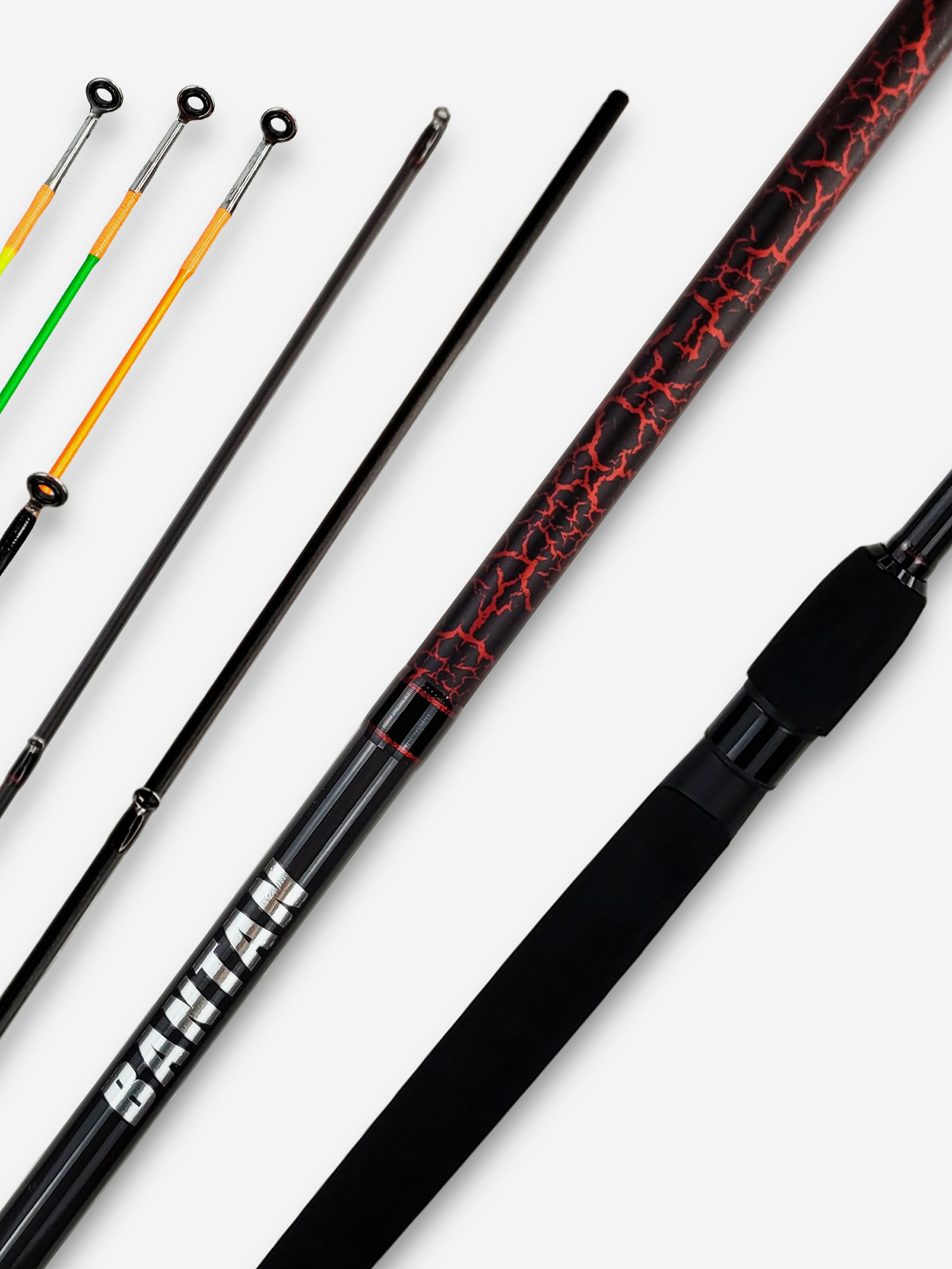 Изображение товара Фидер Fish Crystal BANTAN BF363H-23 3.60м до 120гр, 3+3 (2oz- карбон, 1/2oz, стекловолокно- 1oz), Красный/Черный