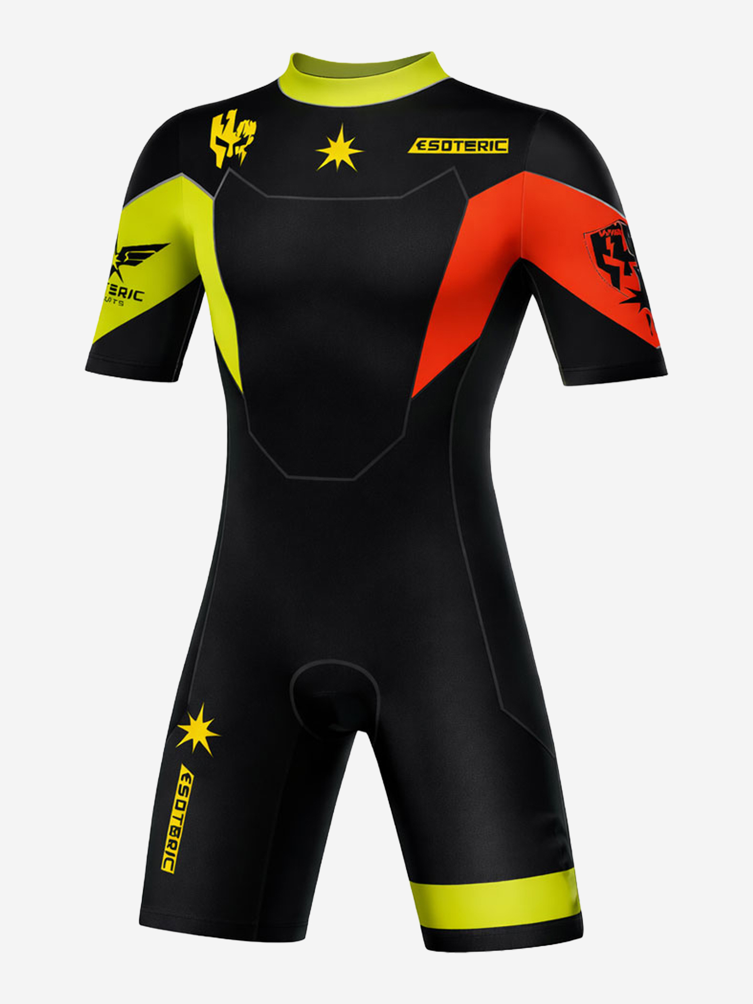 Изображение товара Гидрокостюм Esoteric Warrior 3mm Lime/Red Shorty для водных видов спорта