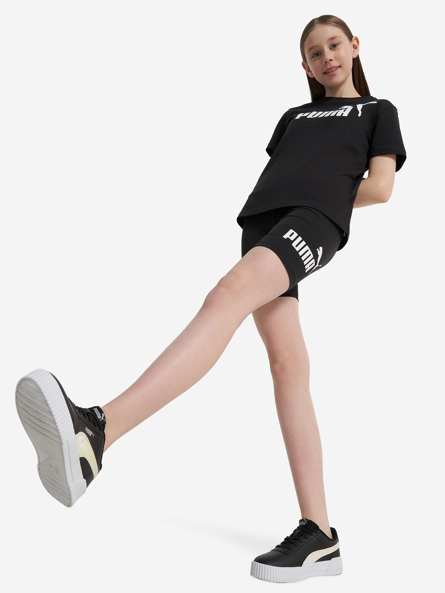 Велосипедки для девочек PUMA Logo, Черный 4