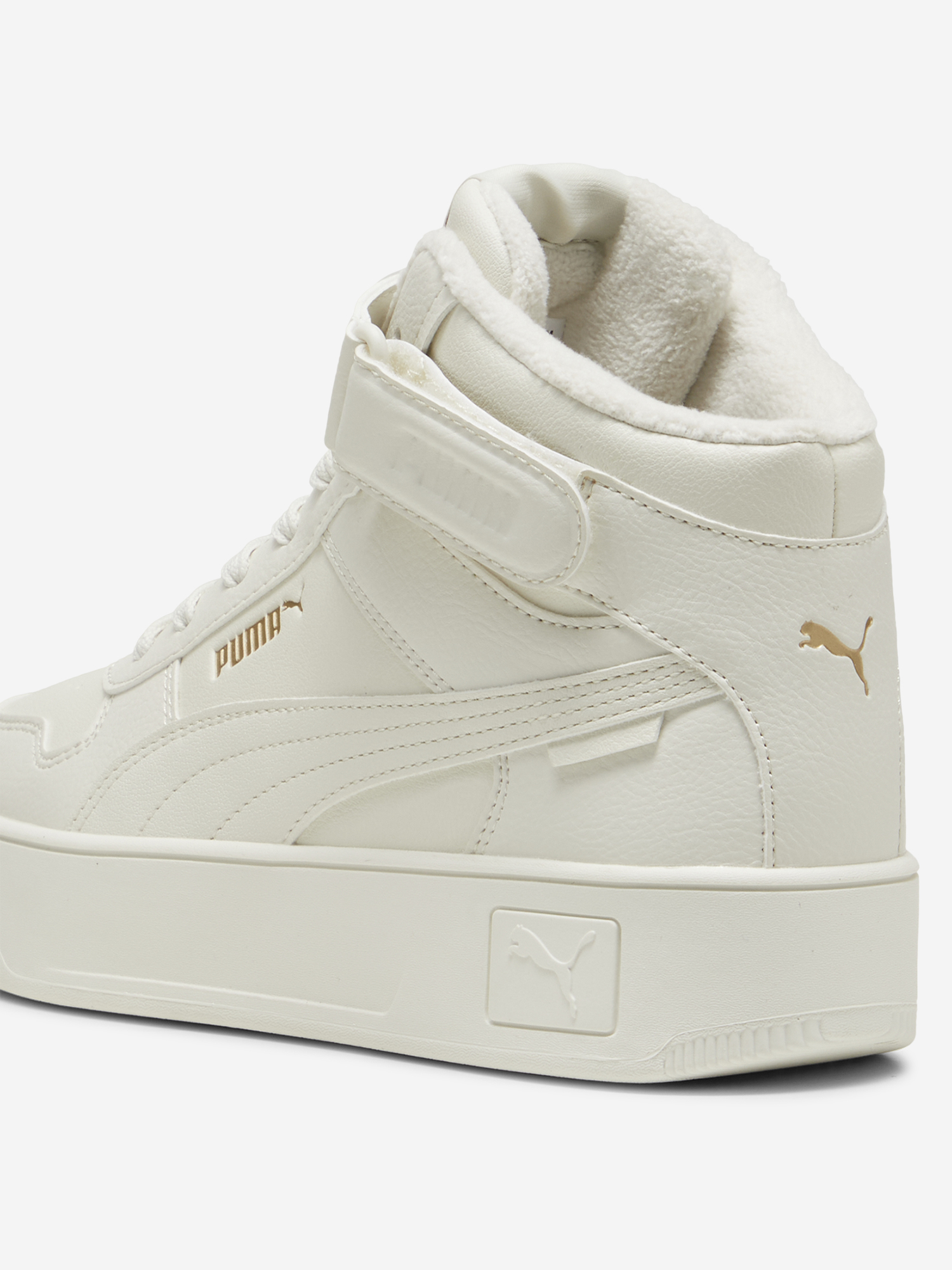 Кеды женские PUMA Carina Street Mid Wtr, Белый 398050P0P-02, размер 40 - фото 5