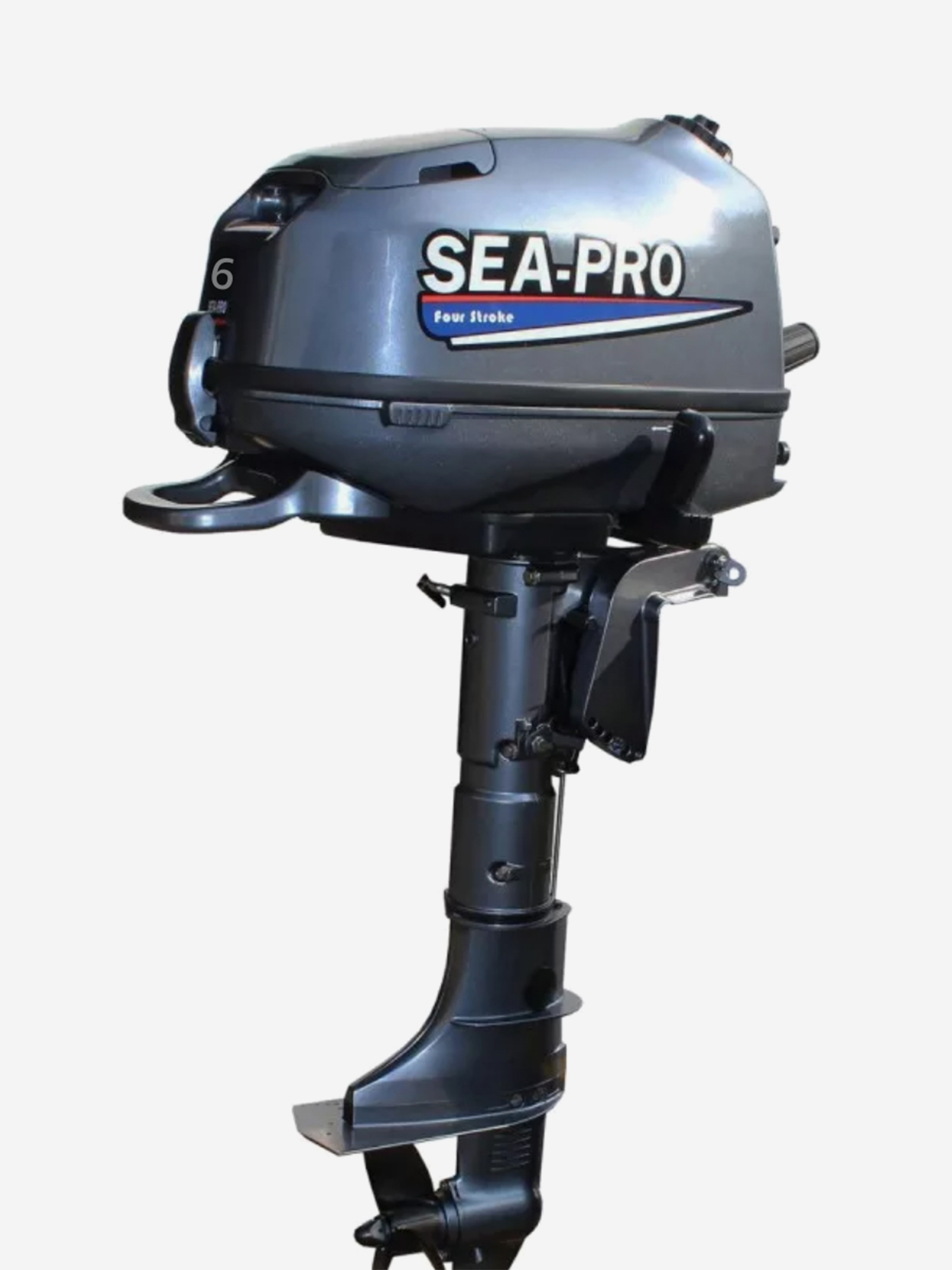 Лодочные моторы Четырехтактный подвесной лодочный мотор SEA-PRO F 6S, Черный