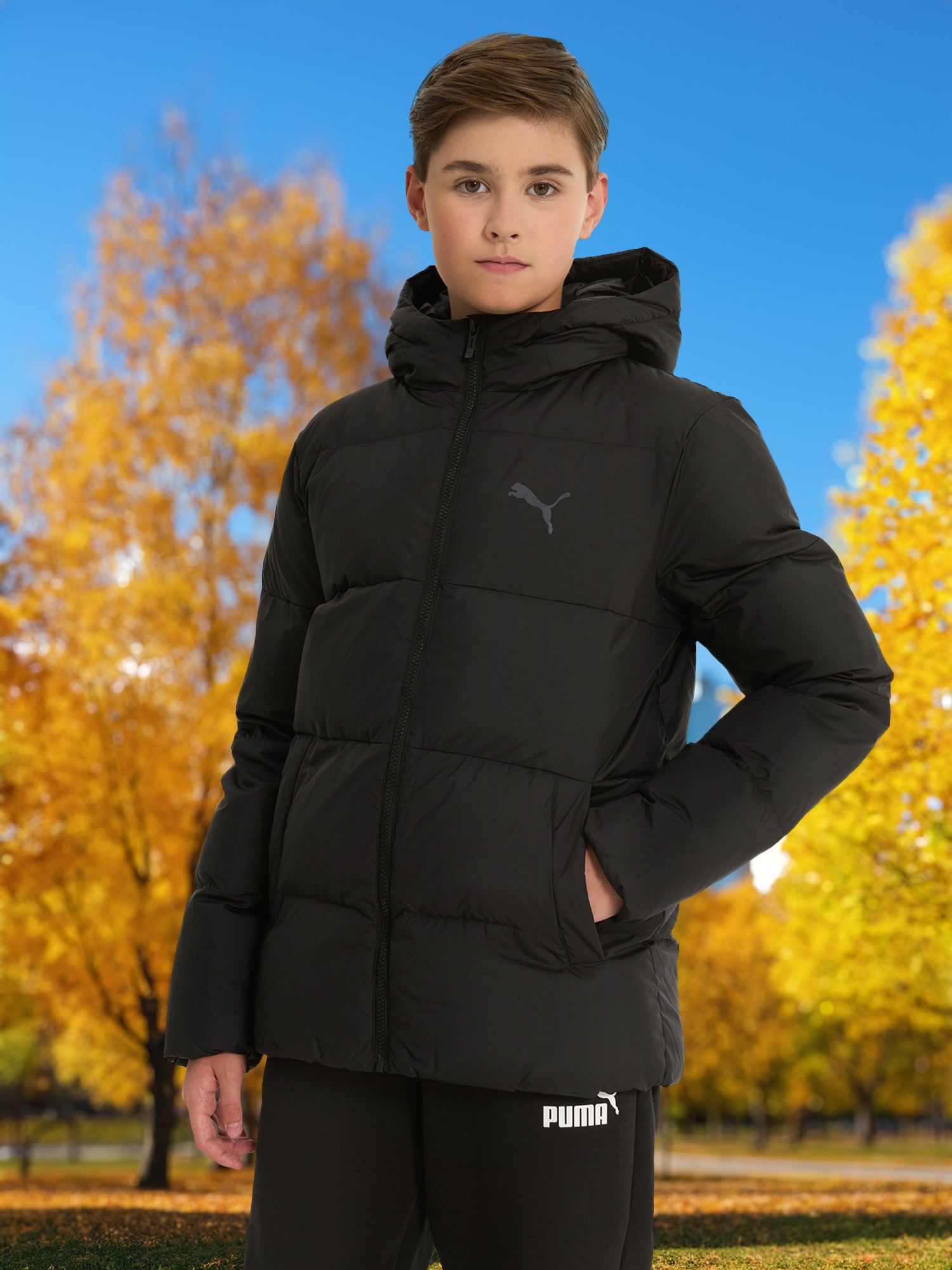 Куртка утепленная для мальчиков PUMA Power, Черный