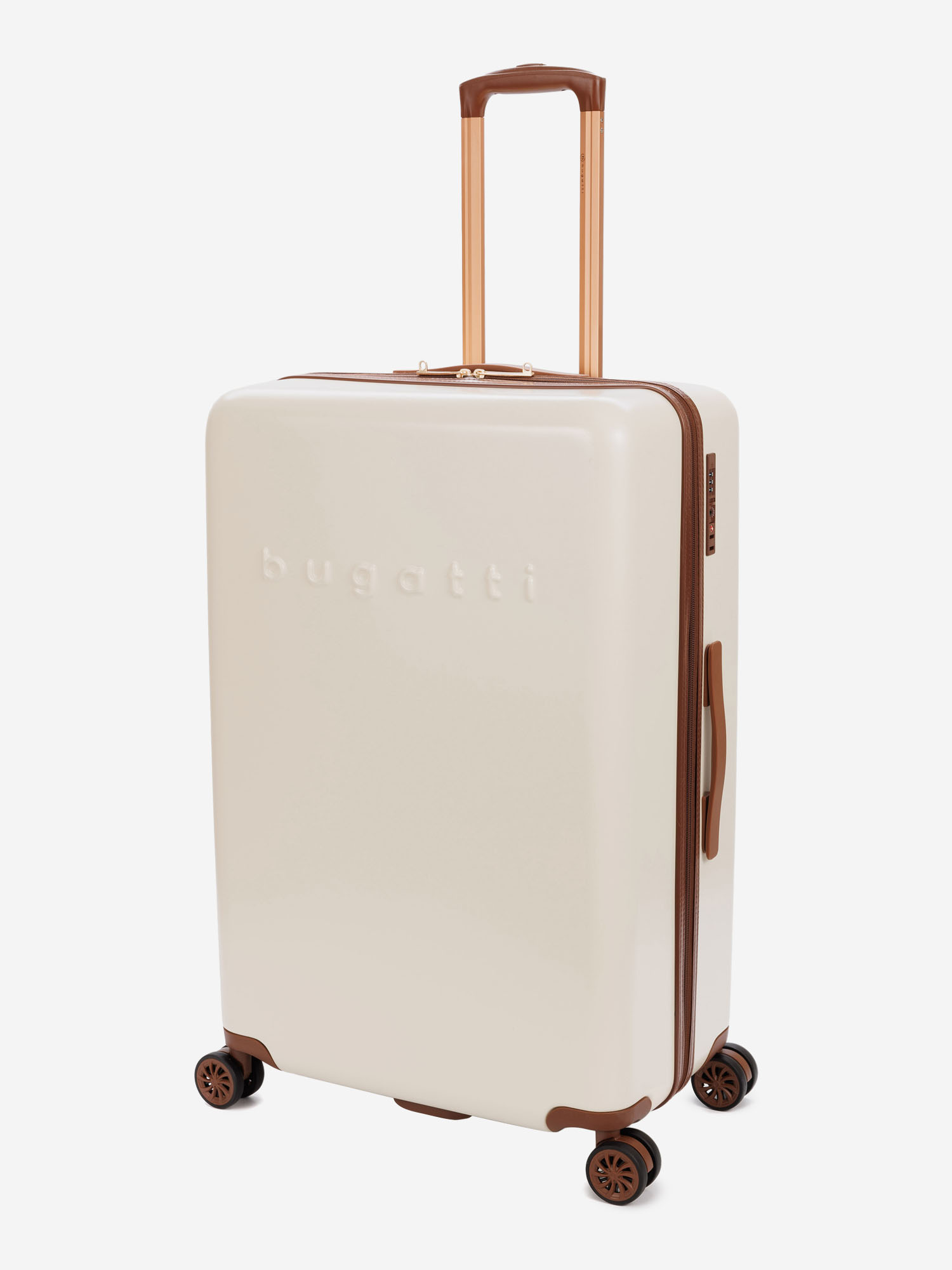 Изображение товара Большой чемодан на колесах BUGATTI Amelia бежевый для активного отдыха
