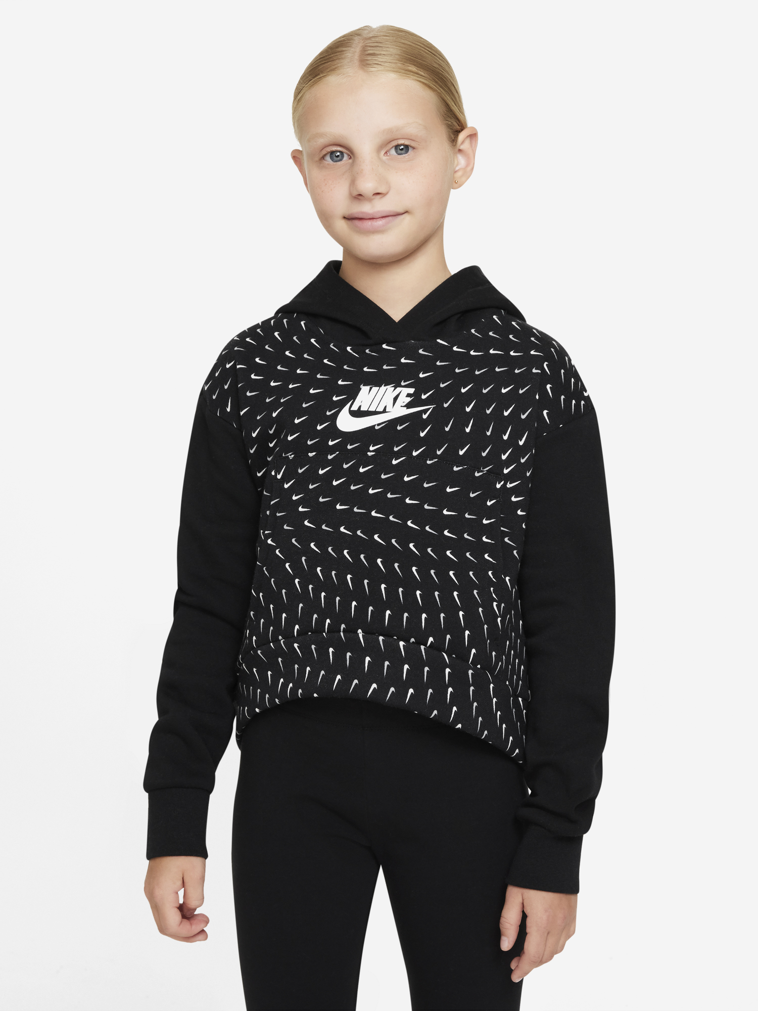 

Худи для девочек Nike Sportswear, Черный