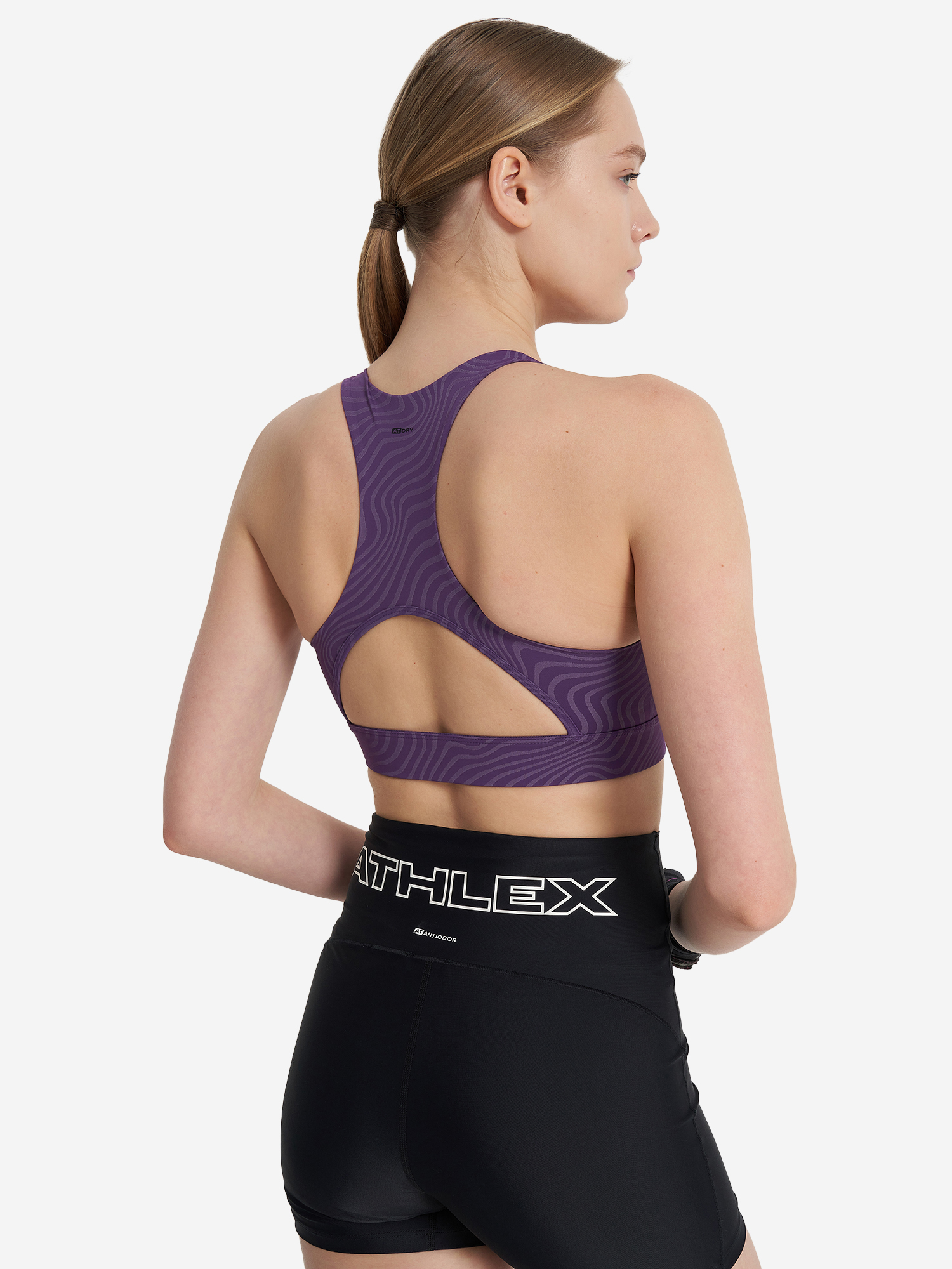 Спортивный топ бра Athlex, Фиолетовый 132191A31-L2, размер RUS 44 | EUR S/36 - фото 3