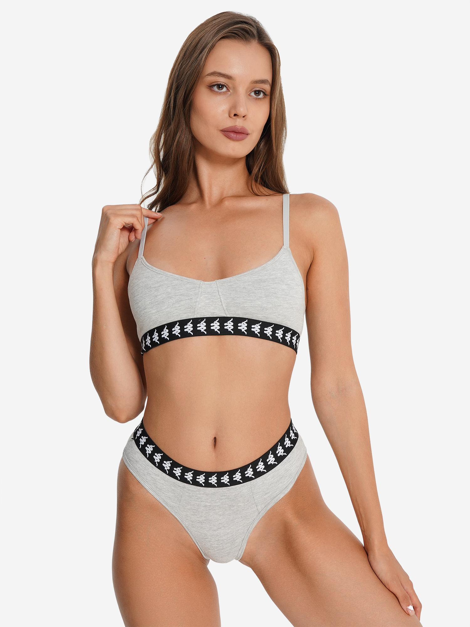 

Топ бра Kappa, Серый