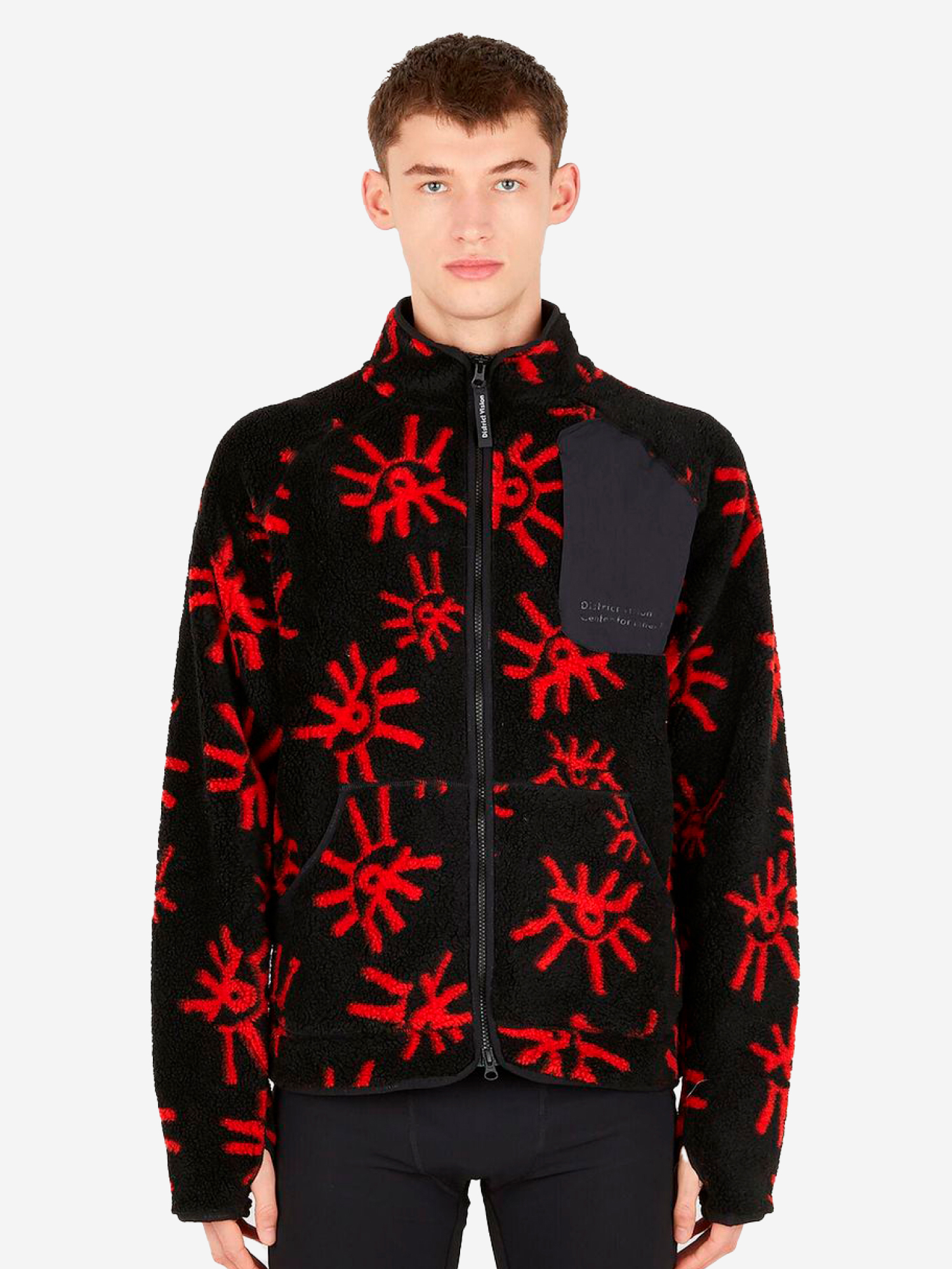 

Толстовка для мужчин District Vision Greg Cabin Fleece blk, Черный