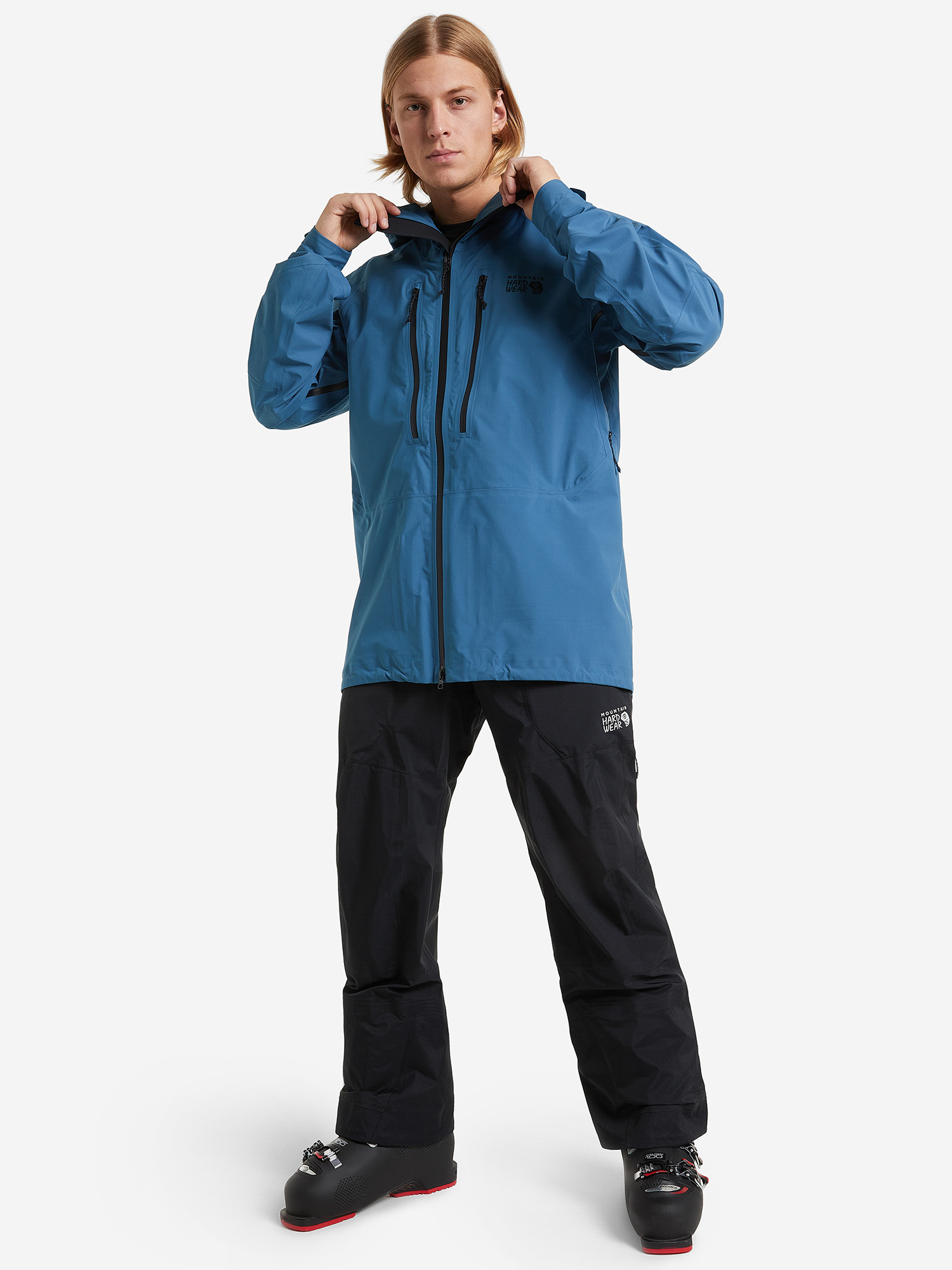 Куртка мужская Mountain Hardwear High Exposure™ Gore-Tex C-Knit® Jacket, Голубой 1942791MHW-442, размер 50-52 - фото 3