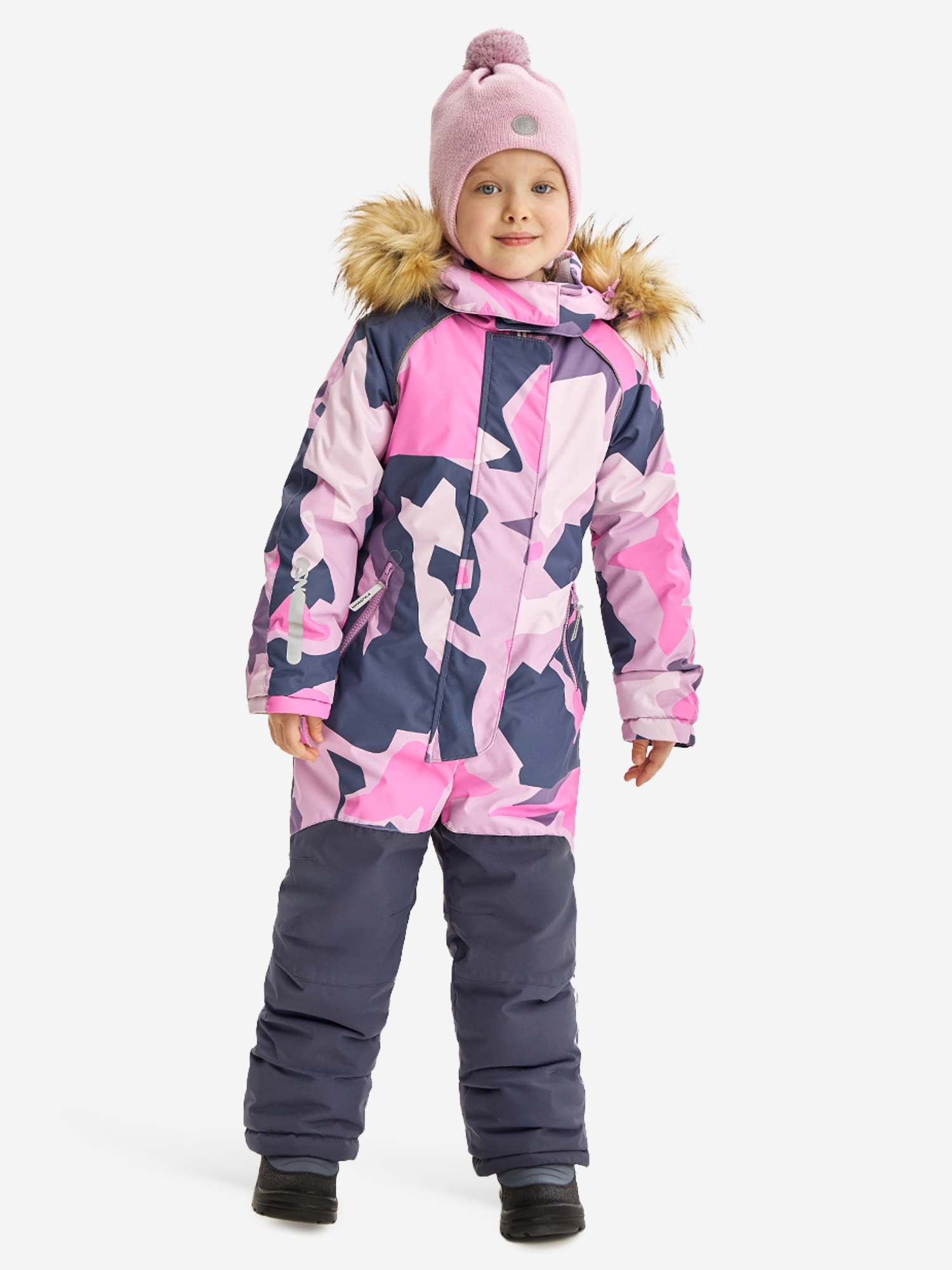 Изображение товара Комбинезон женский зимний для детей NIKASTYLE с мембраной и искусственным мехом