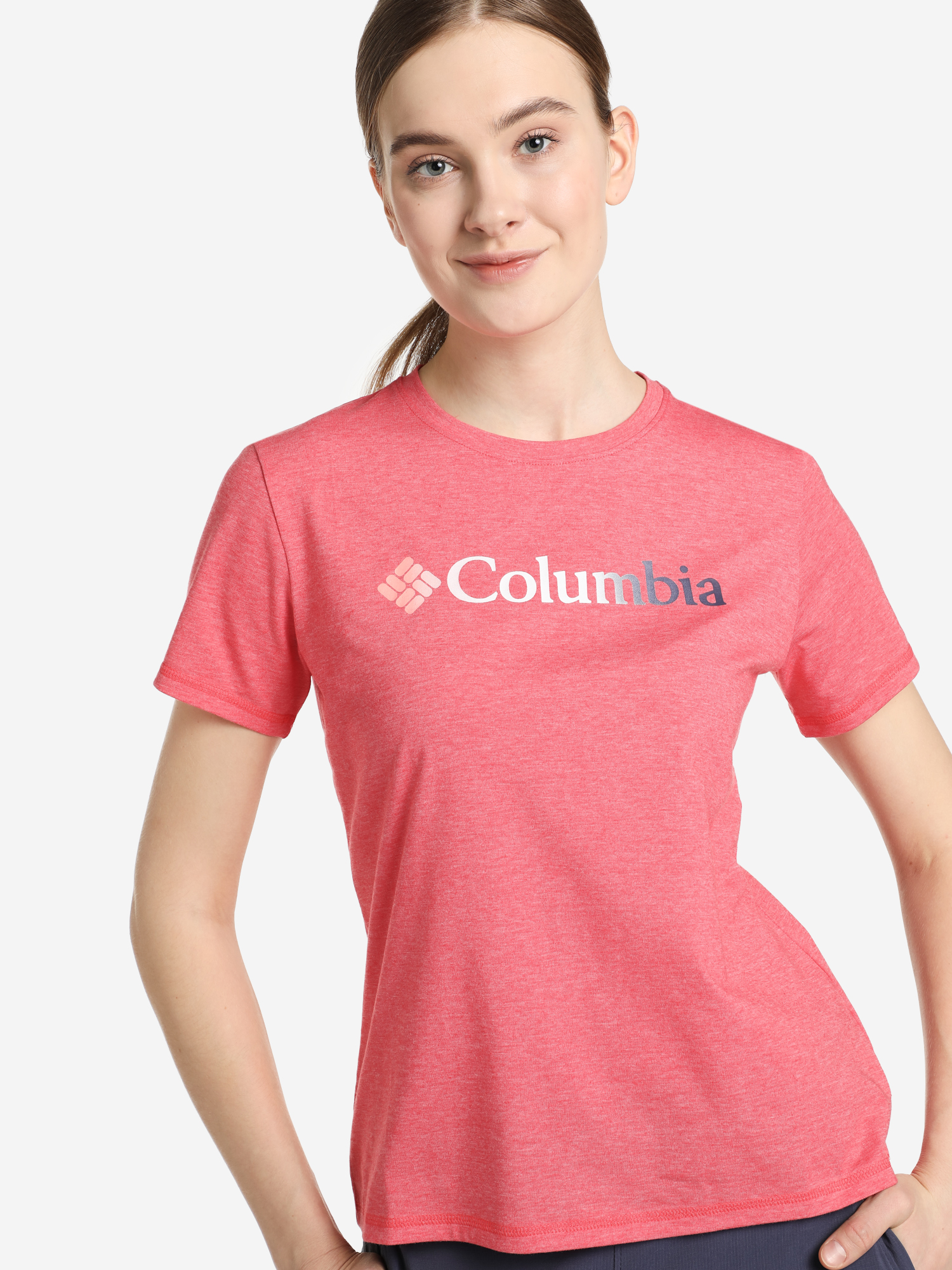 

Футболка женская Columbia Sun Trek SS Graphic Tee, Красный