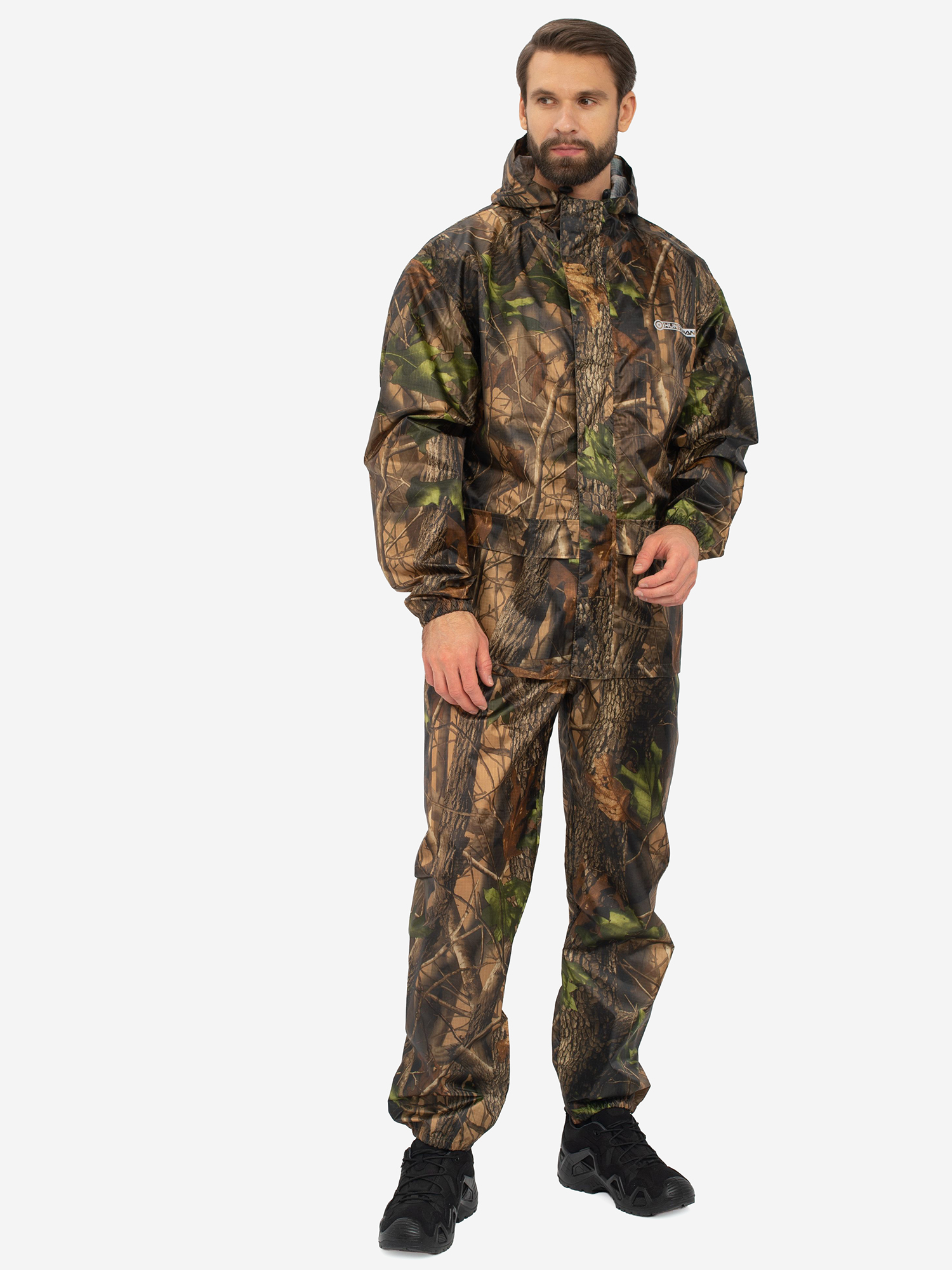 Изображение товара Мужской костюм-дождевик Huntsman ВВЗ Склон-2 камуфляжная водонепроницаемая одежда