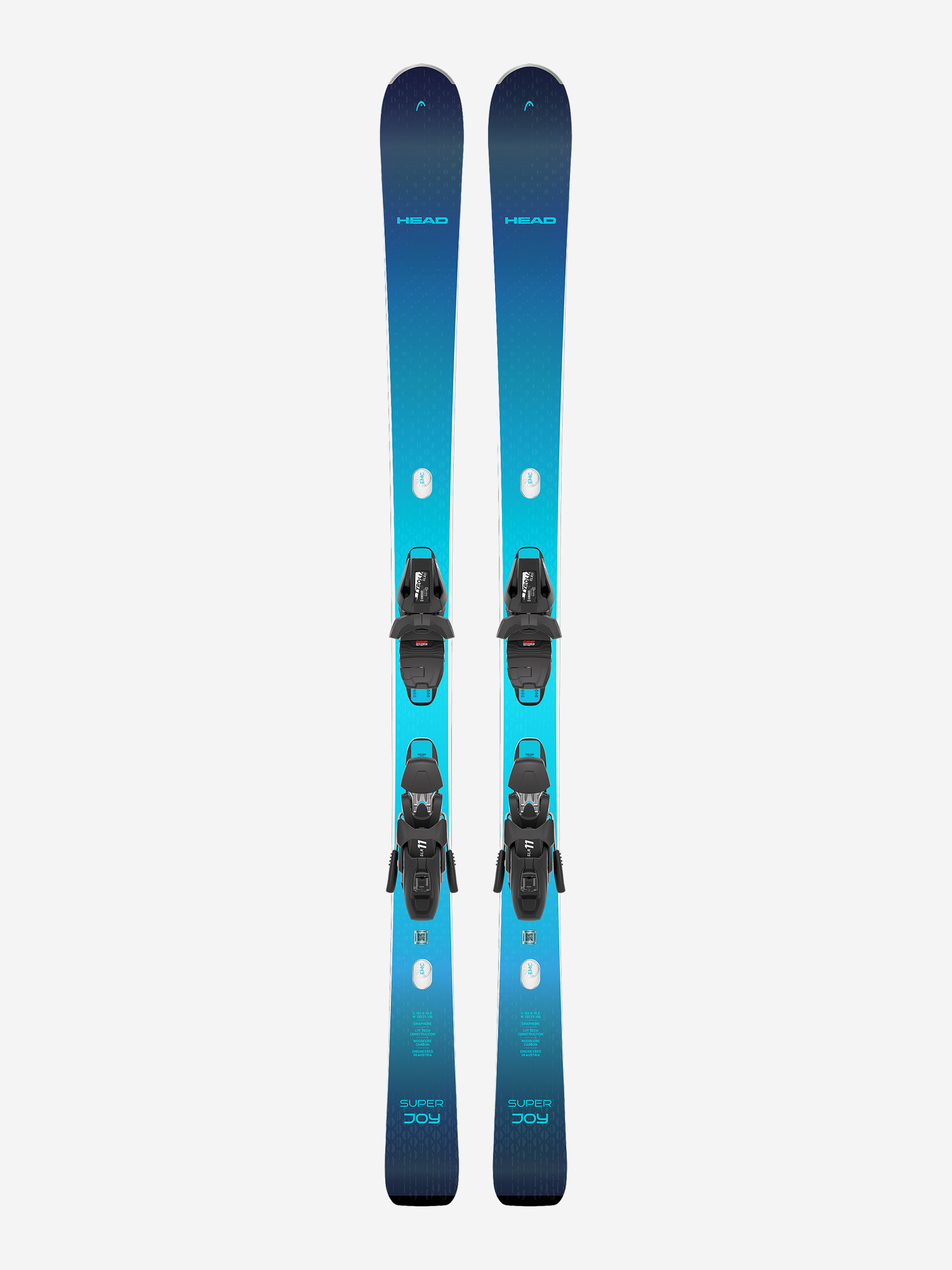 Горные лыжи женские Head E-Super Joy SW SLR BB Joy Pro + крепления SLR 11 GW Brake 85, Синий