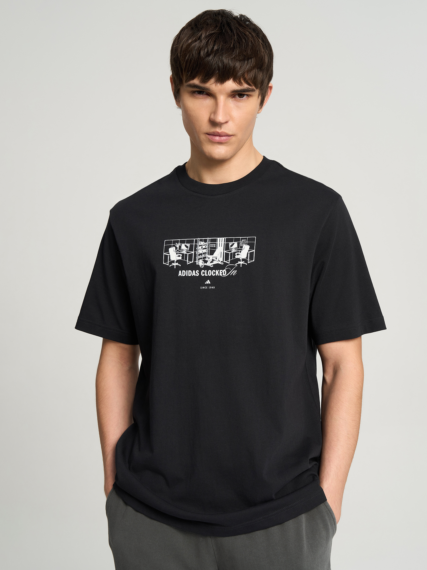 Футболка мужская adidas, Черный