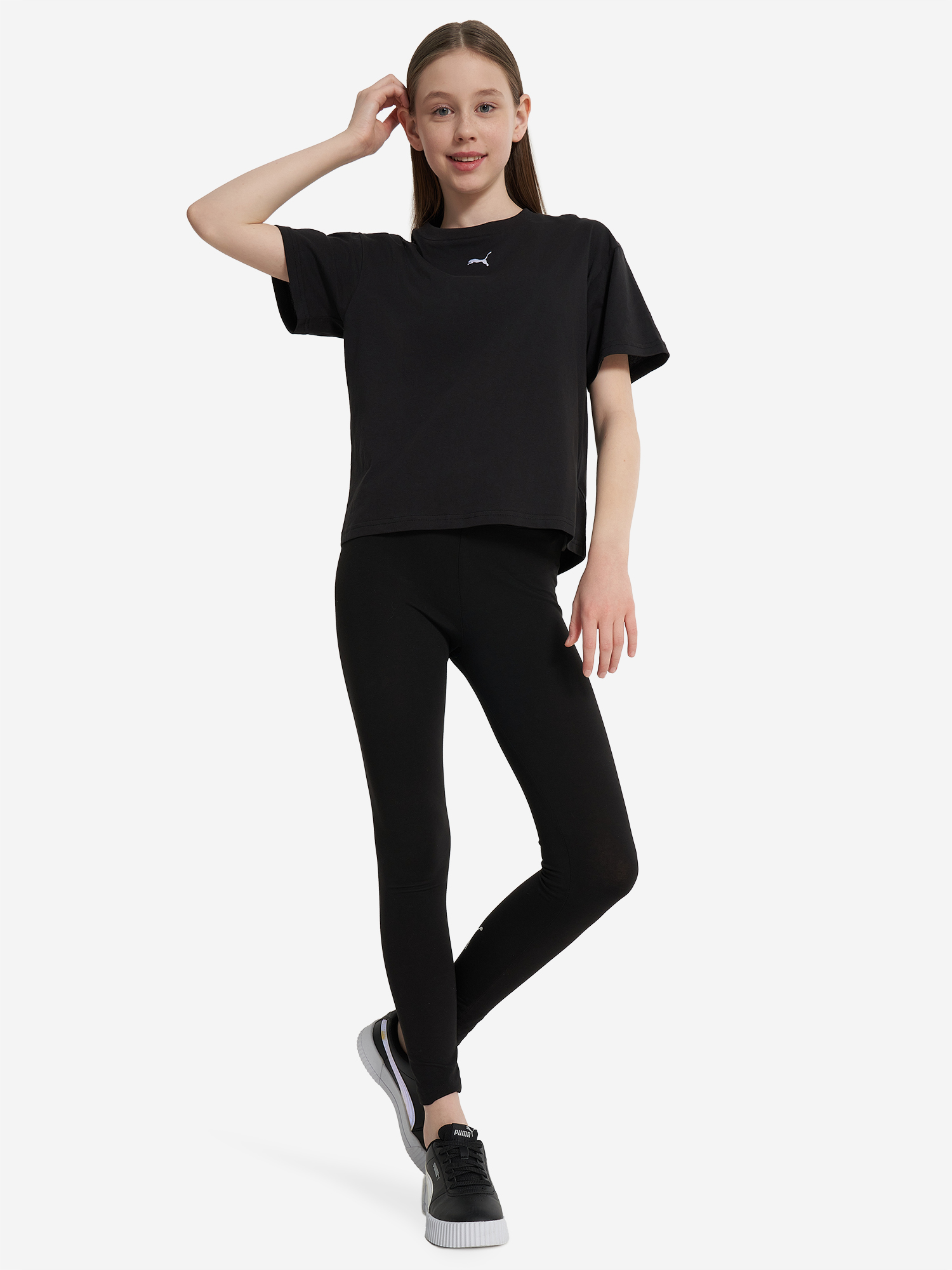 Футболка для девочек PUMA Boxy, Черный 4