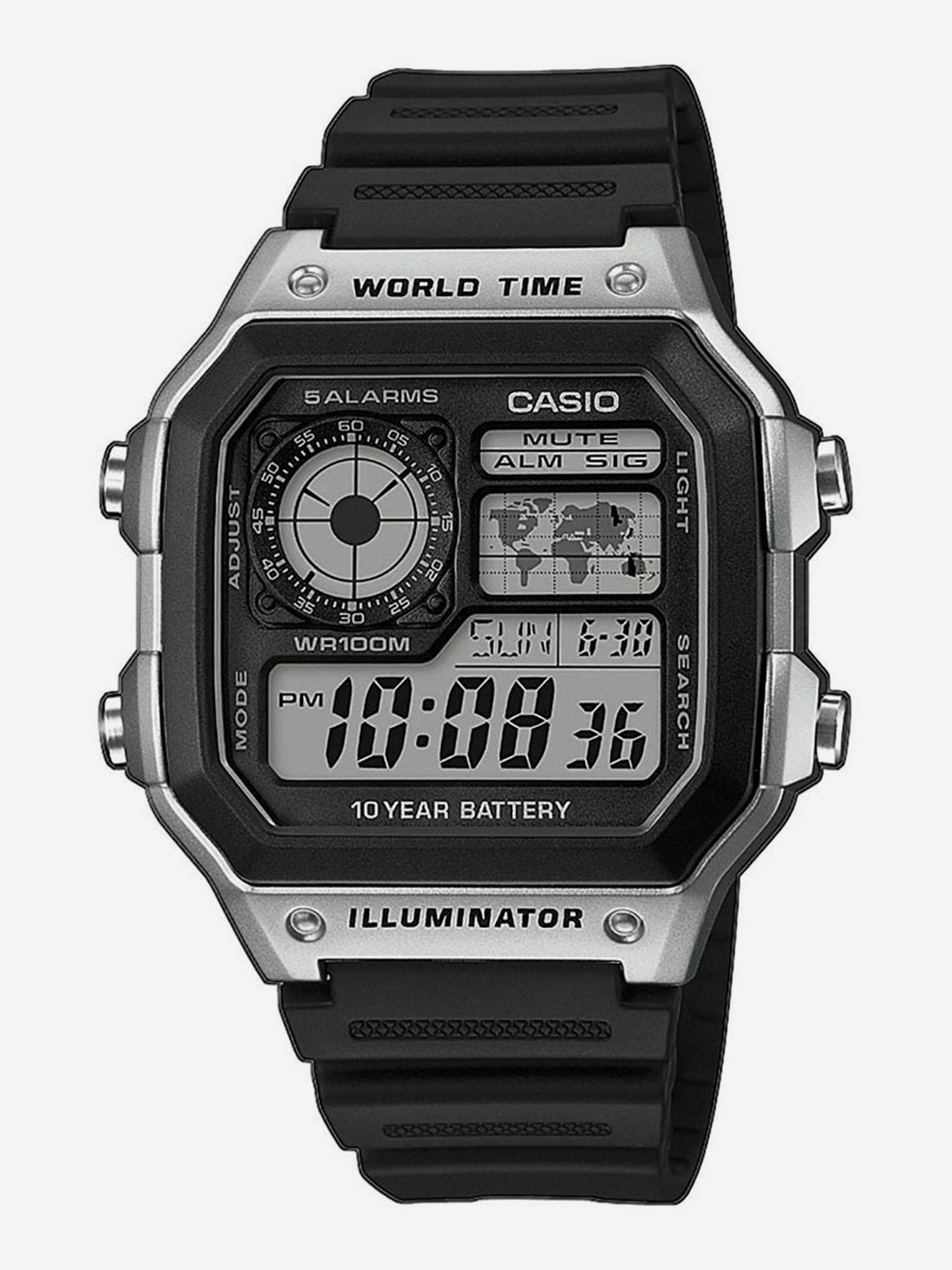 

Наручные часы Casio AE-1200WH-1C, Черный