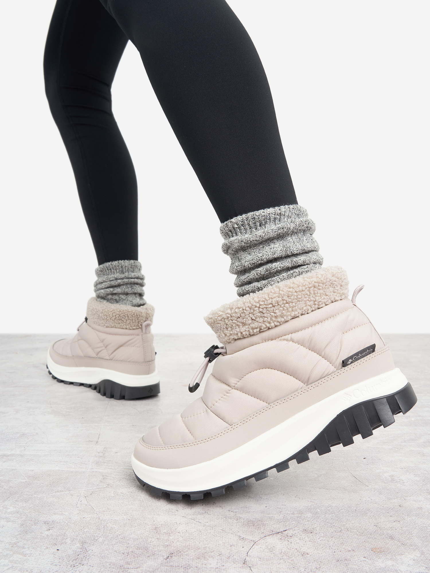 

Сапоги утепленные женские Columbia Snowtrot Shorty, Бежевый