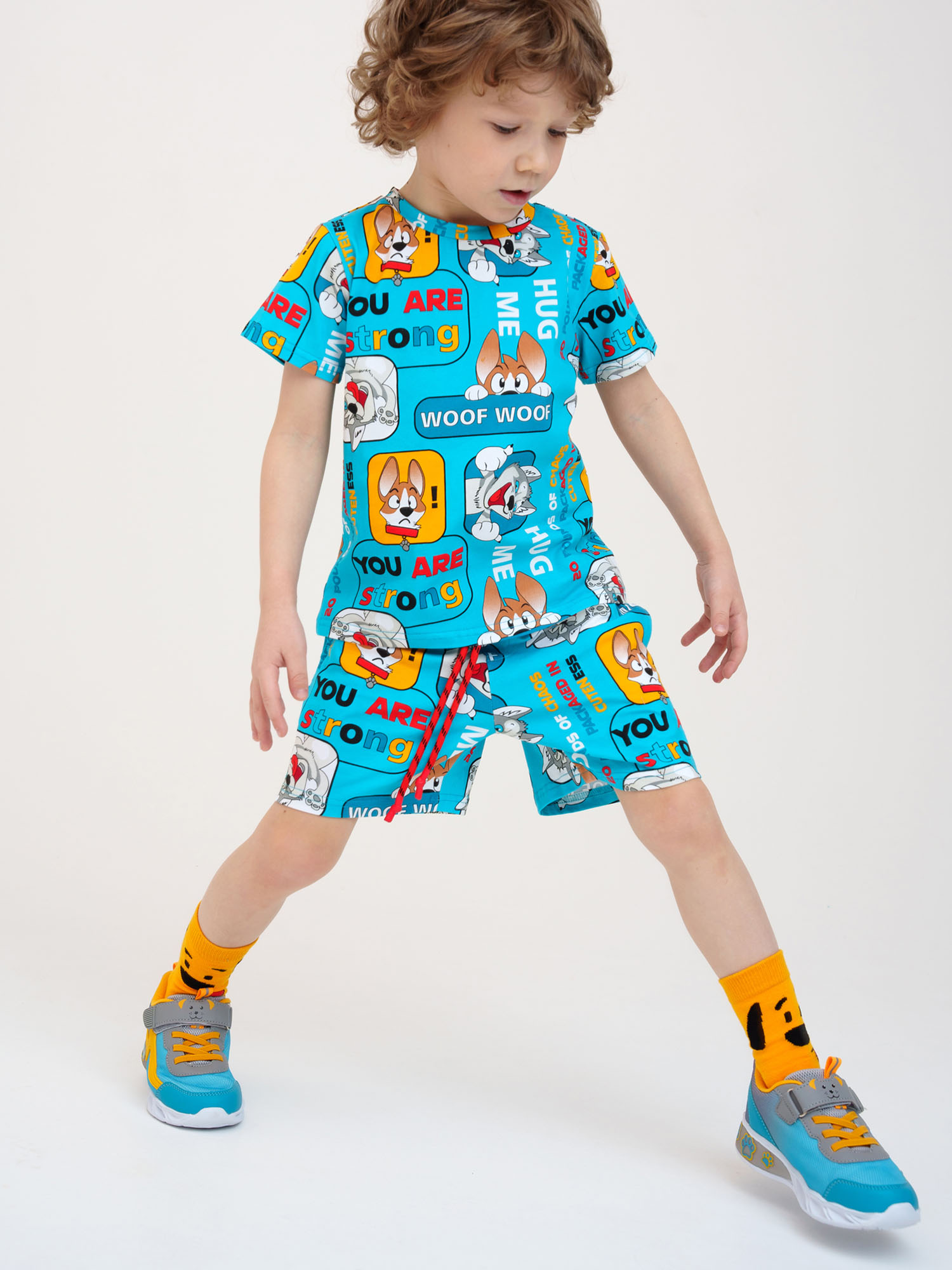 Комплект для мальчика: футболка, шорты PlayToday, Мультицвет