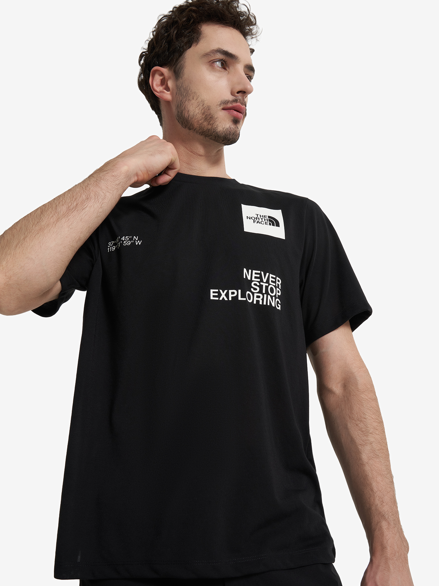 

Футболка мужская The North Face Mountain Foundation Coordinates, Черный
